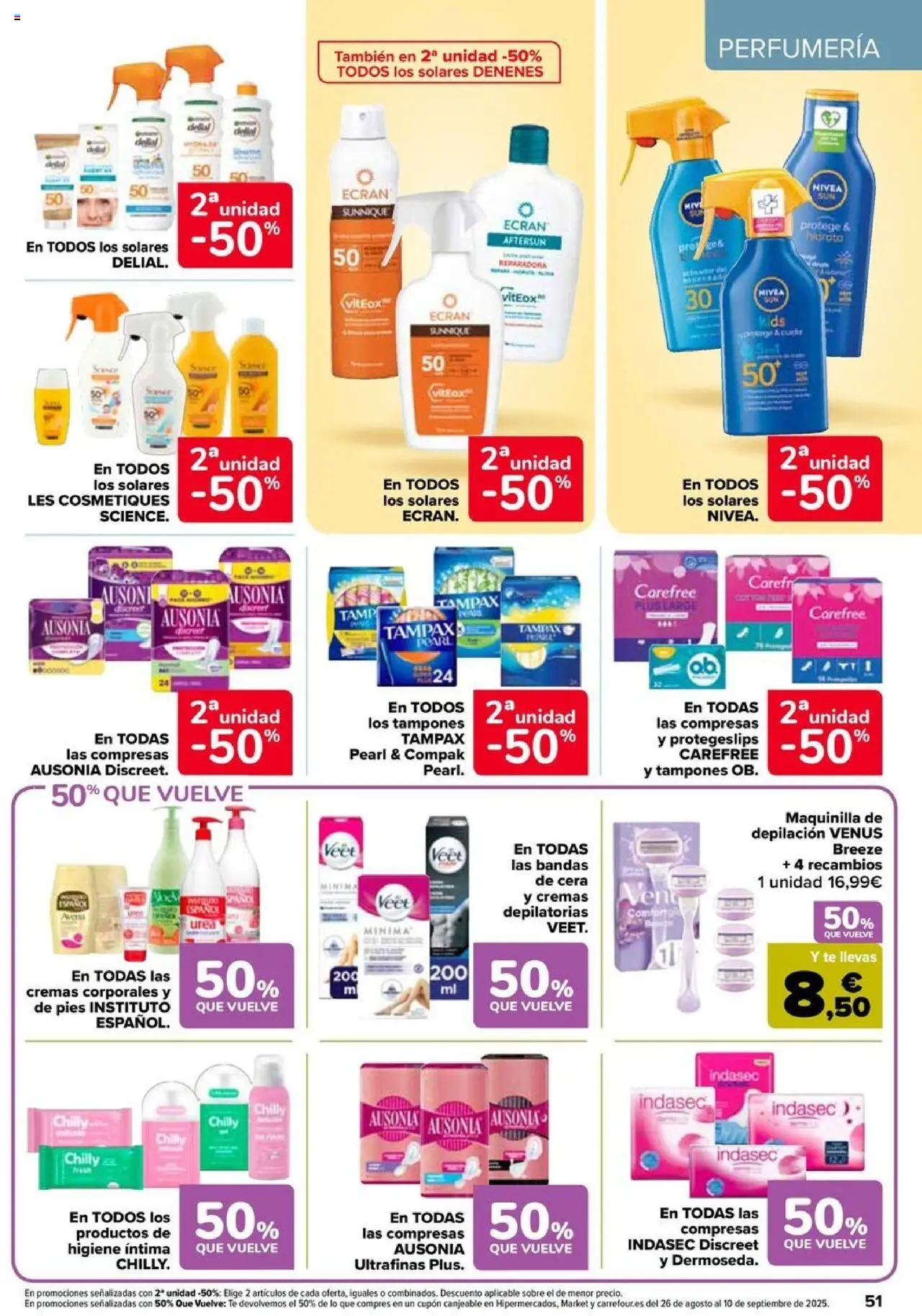 Carrefour folleto │ válido desde el 08.08.2025 | Página: 51 | Productos: Βαλσάμικο ξύδι, Tampones, Té, Γλυφιτζούρι