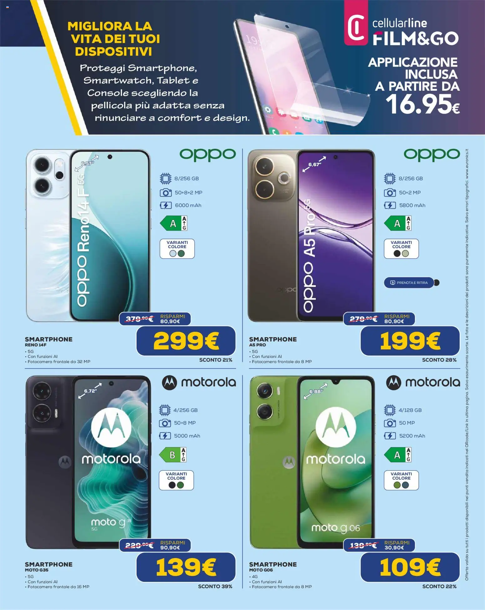 Volantino Euronics del 22.01.2026 | Pagina: 15 | Prodotti: Smartphone, Tablet, Fotocamera, Pellicola