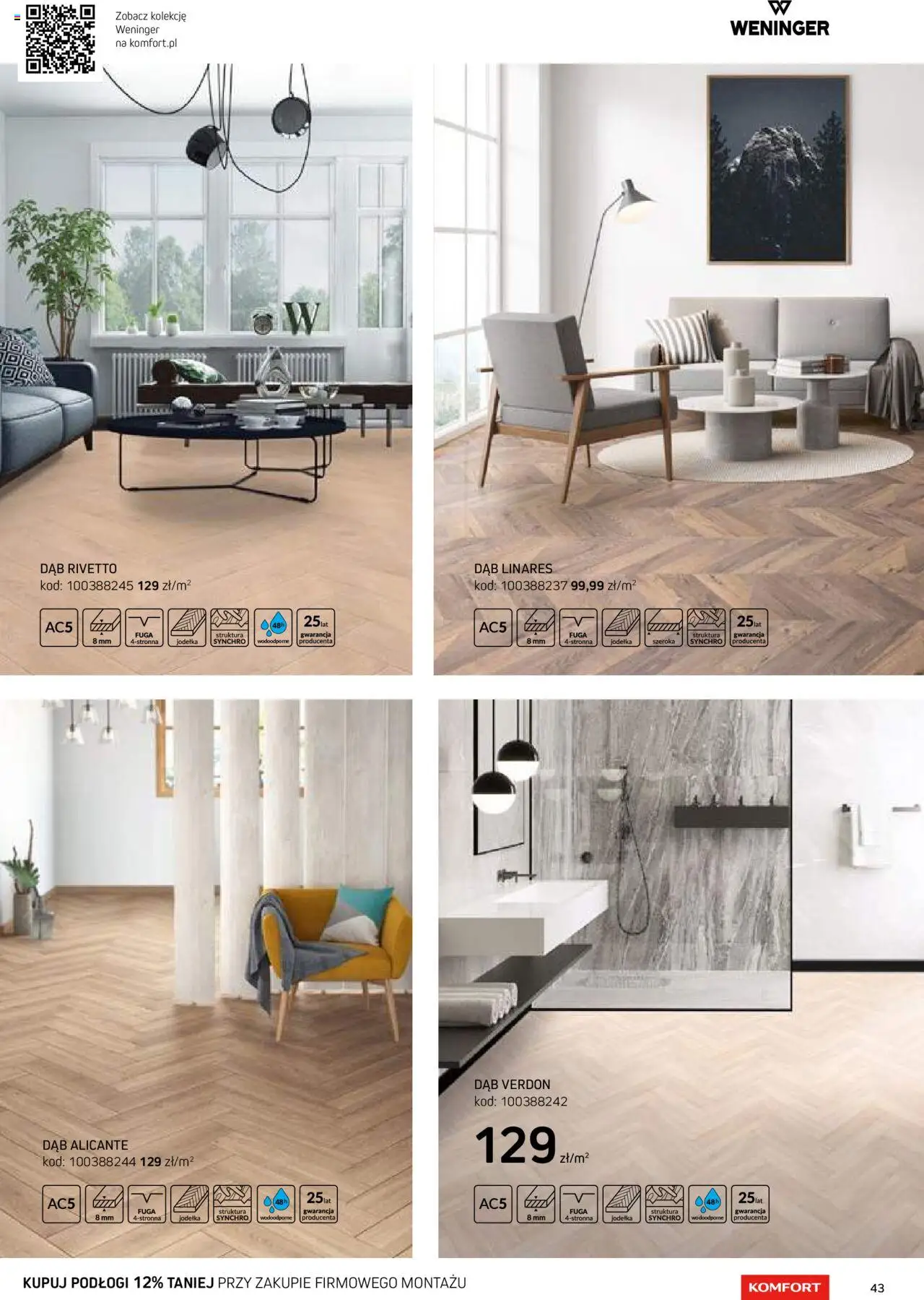 Komfort Gazetka - Katalog Podłogi I Drzwi od 26.06.2024 | Strona: 43