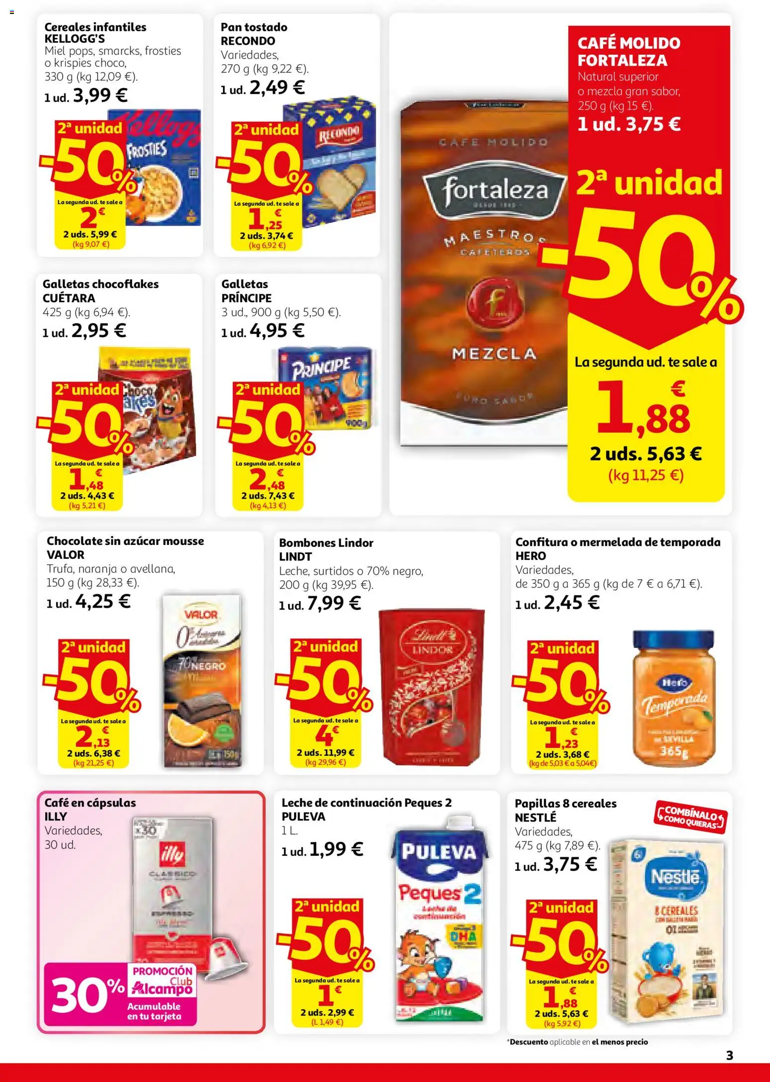 Alcampo - SST Nacional │ válido desde el 26.02.2026 | Página: 3 | Productos: Mousse, Pan, Cereales, Galletas