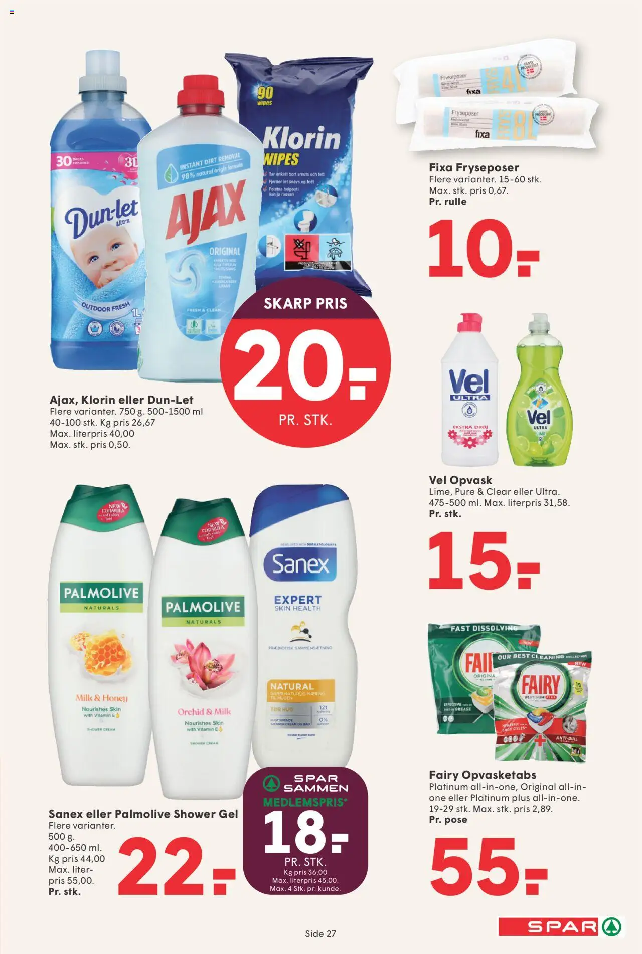 Spar tilbudsavis – gyldig fra 12.09.2025 | Side: 27 | Produkter: Lime, Bad