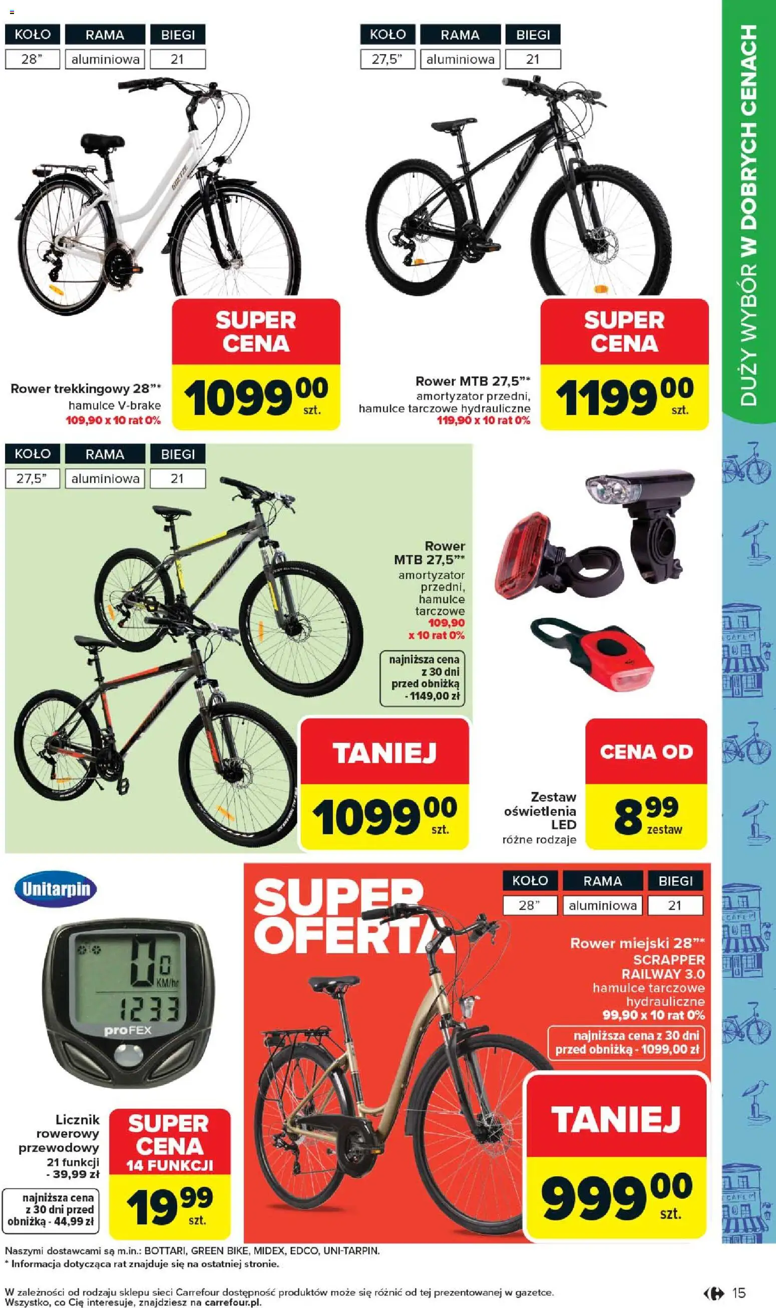 Carrefour gazetka - Łap super okazje od 27.04.2026 | Strona: 15 | Produkty: Rower