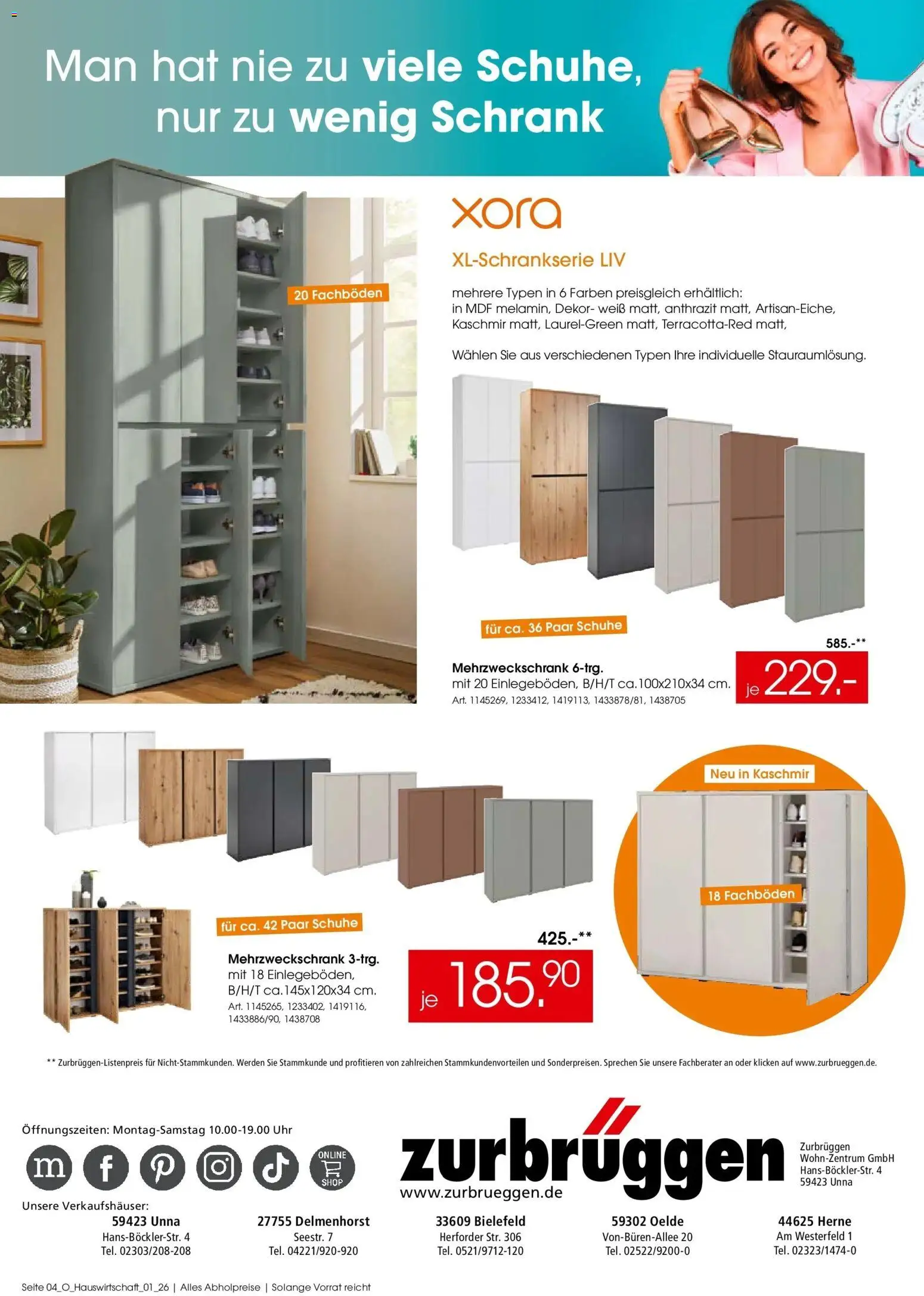 Zurbrüggen Effiziente Lösungen für Ihre Waschküche – gültig ab 27.04.2026 | Seite: 4 | Produkte: Schrank, Uhr