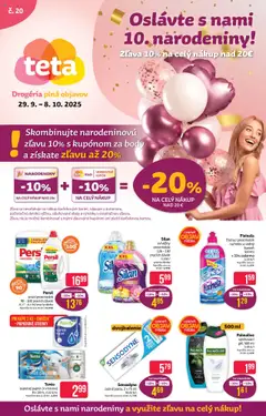 Teta drogerie leták platný od 29.09.2025