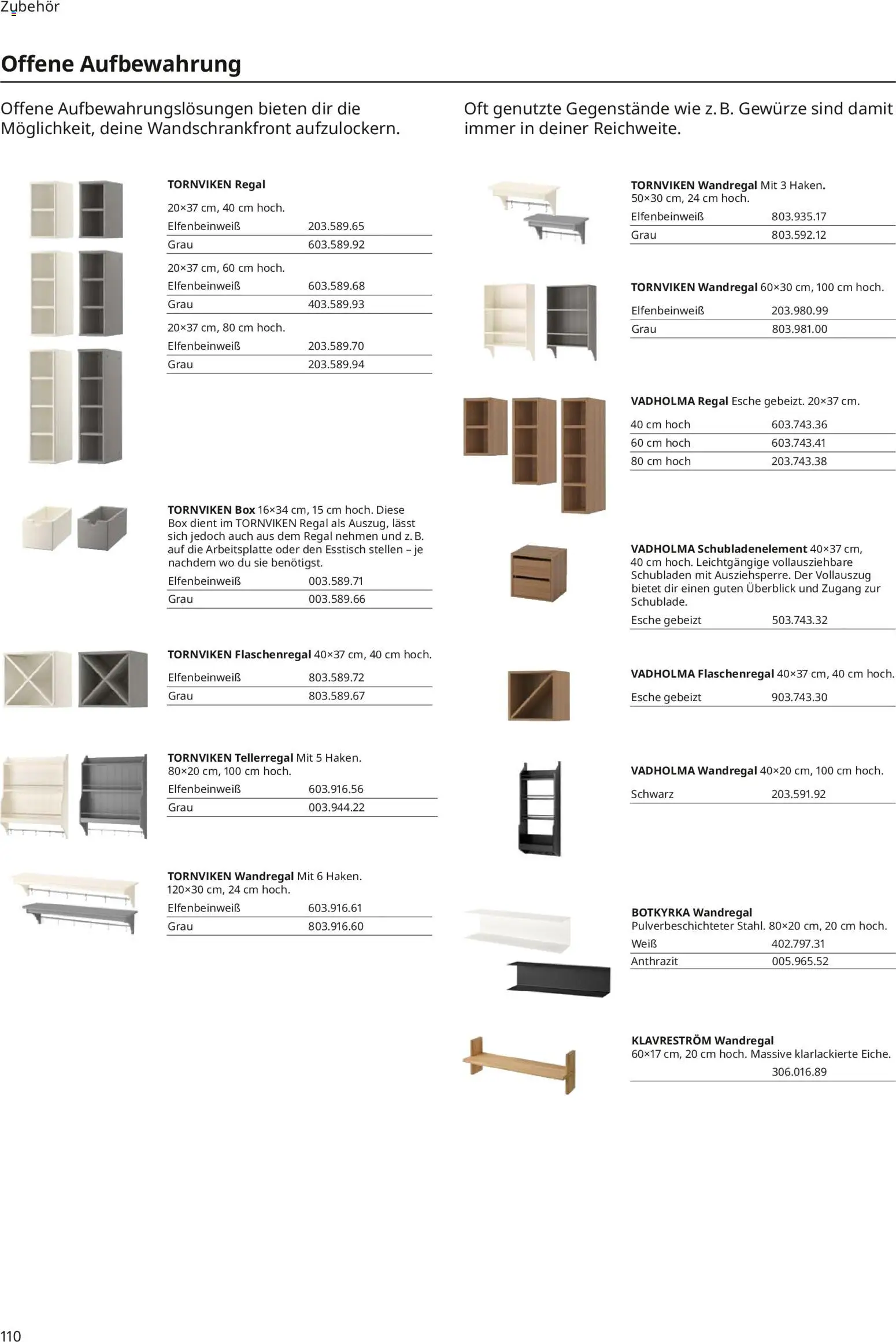 Ikea Küchen – gültig ab 30.09.2025 | Seite: 110 | Produkte: Wandregal, Esstisch, Regal, Gewürze