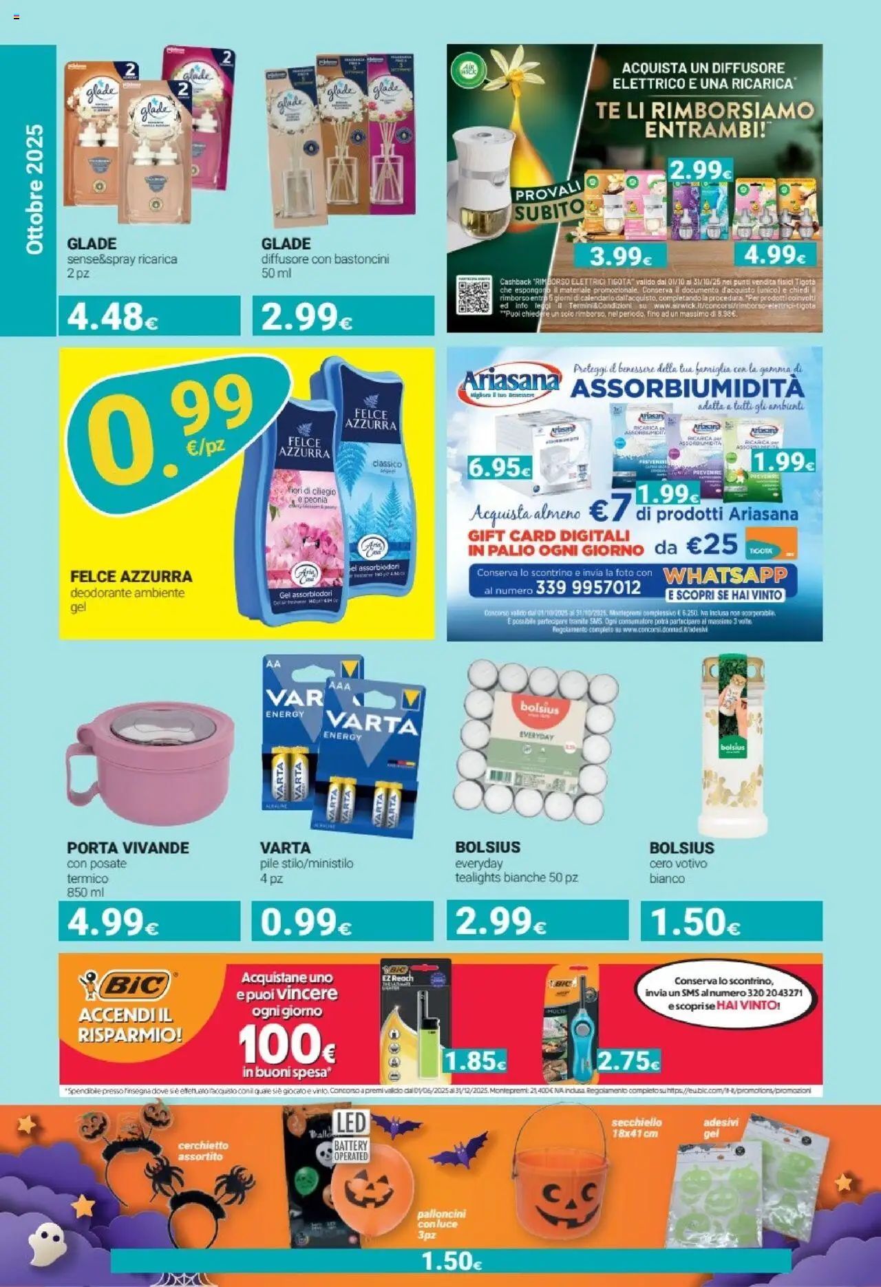 Volantino Tigotà del 01.10.2025 | Pagina: 14 | Prodotti: Pile, Posate, Deodorante, Tè