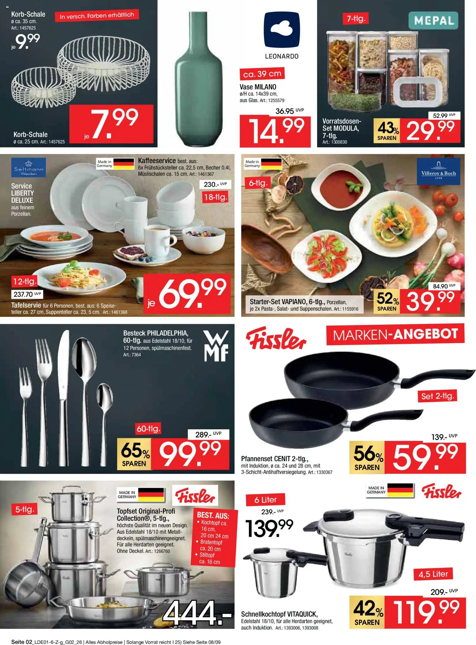 Zurbrüggen Große Marken-Sensation – gültig ab 31.01.2026 | Seite: 2 | Produkte: Vase, Salat