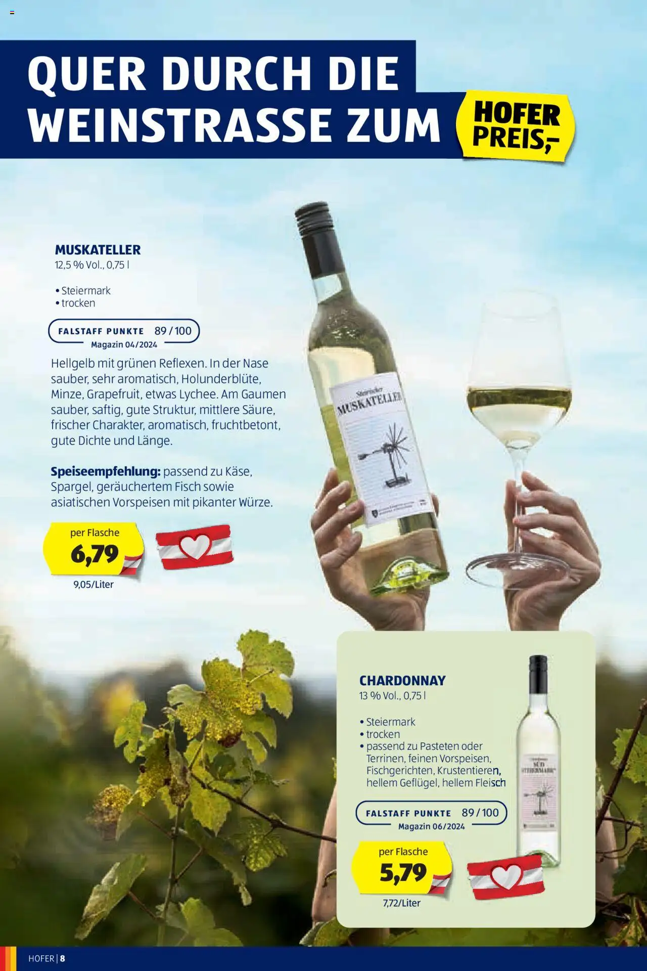 Hofer Wein-Magazin gültig ab 16.10.2024 | Seite: 8 | Produkte: Fisch