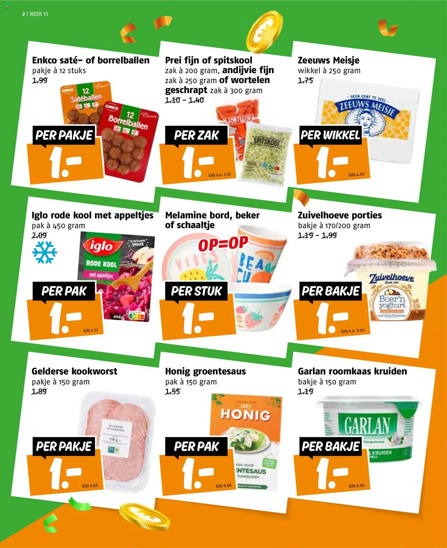 {H1} | Pagina: 2 | Producten: Kool, Wortelen, Beker, Roomkaas