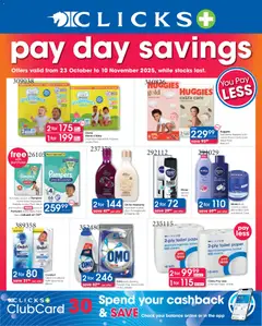 Clicks specials catalogue – valid from 23.10.2025