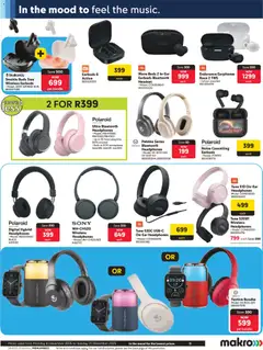Makro specials catalogue – valid from 08.12.2025 | Page: 9 | Products: Headset, Earphones, Earbuds, Headphones