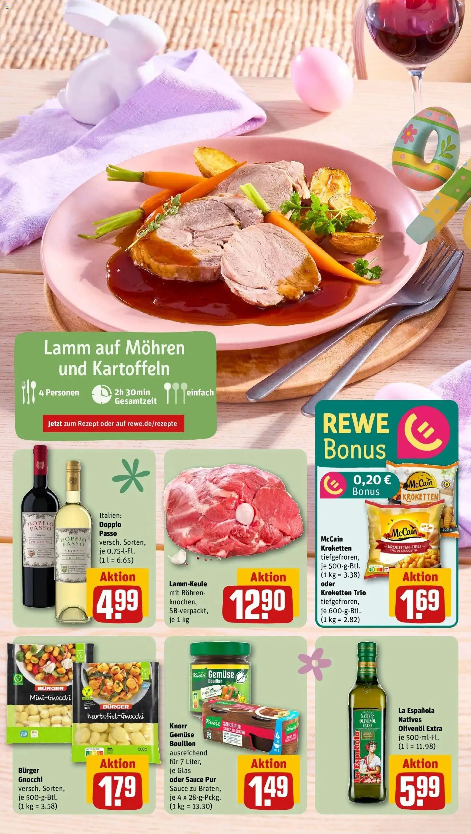 Rewe Prospekt Eschborn	 – gültig ab 30.03.2026 | Seite: 6 | Produkte: Knorr, McCain, Gemüse, Doppio Passo
