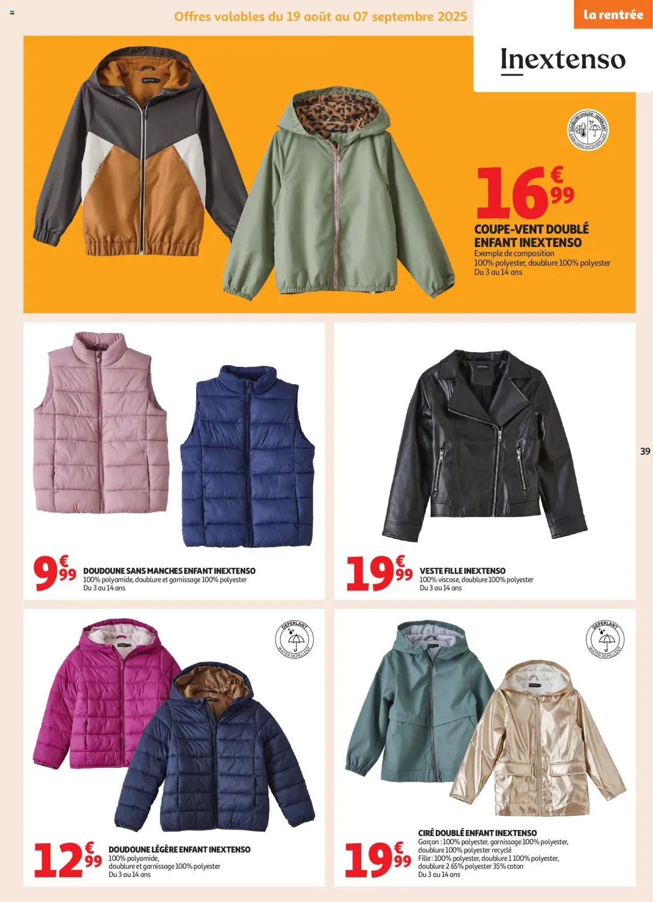  | Page: 39 | Produits: Cire, Coton, Veste, Doudoune