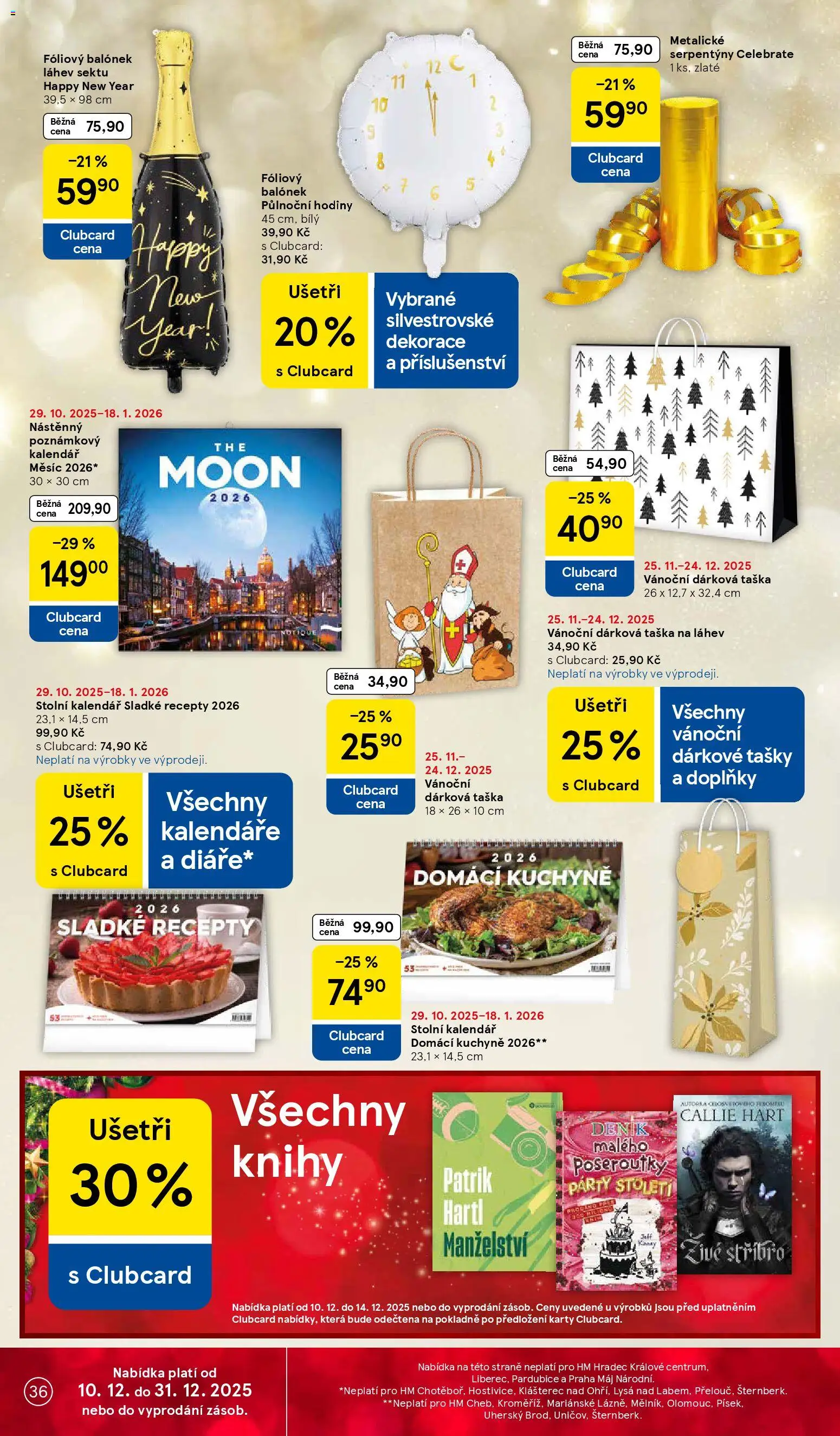 Tesco leták - Hypermarket od 10.12.2025 | Strana: 36 | Produkty: Hodiny, Taška, Kuchyně, Dekorace