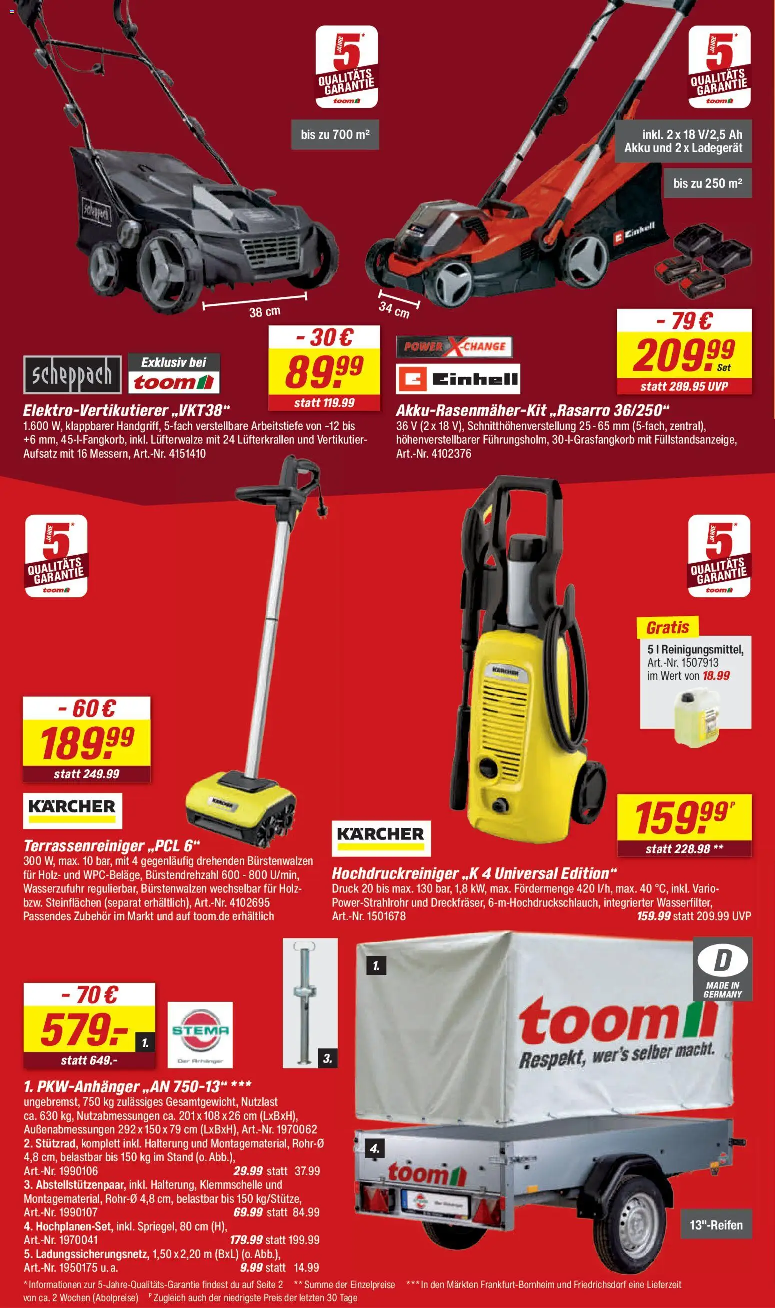 Toom Baumarkt Prospekt 	 – gültig ab 07.03.2026 | Seite: 8 | Produkte: Hochdruckreiniger, Ladegerät