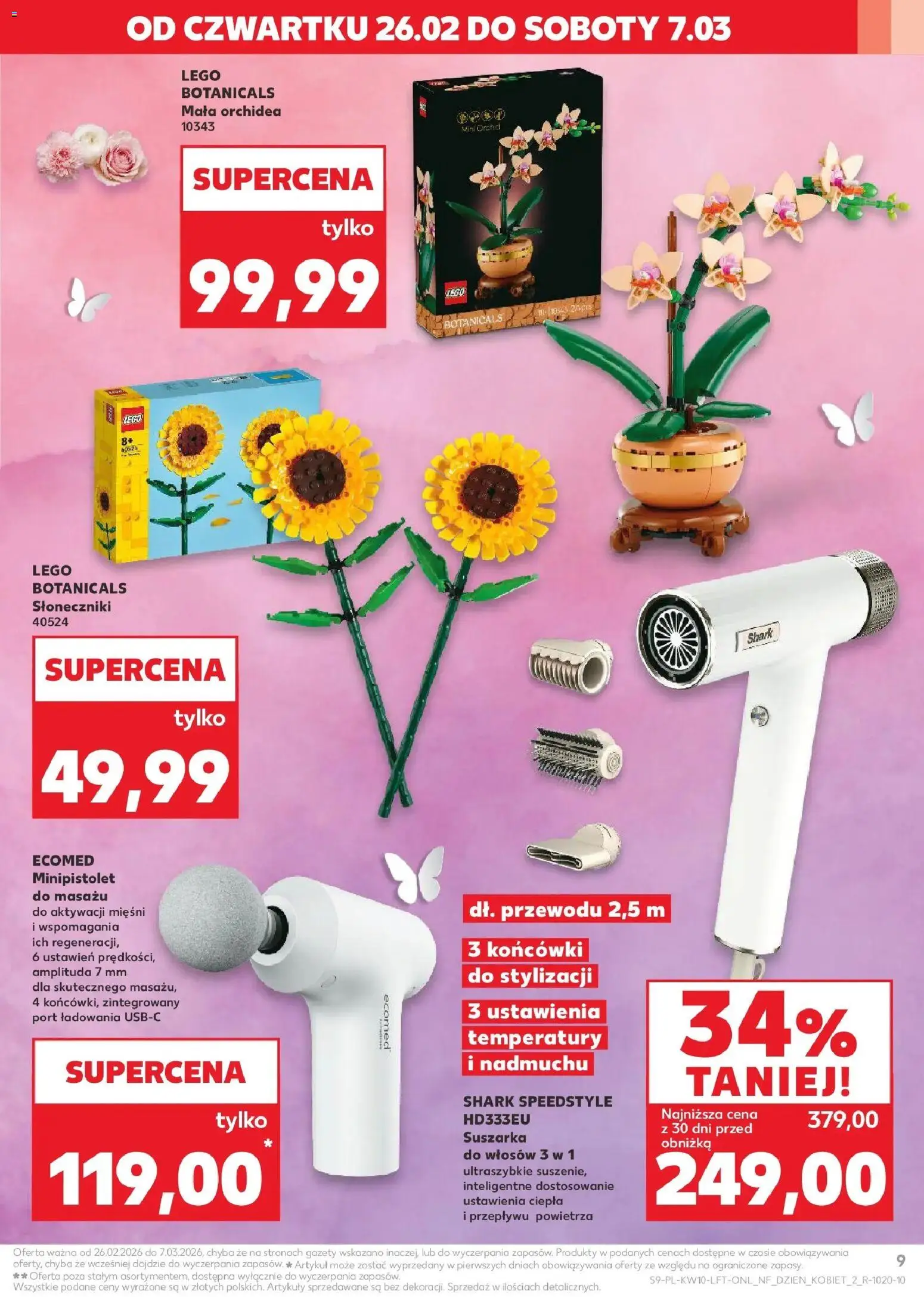 Kaufland gazetka od 05.03.2026 | Strona: 9 | Produkty: Suszarka, Lego