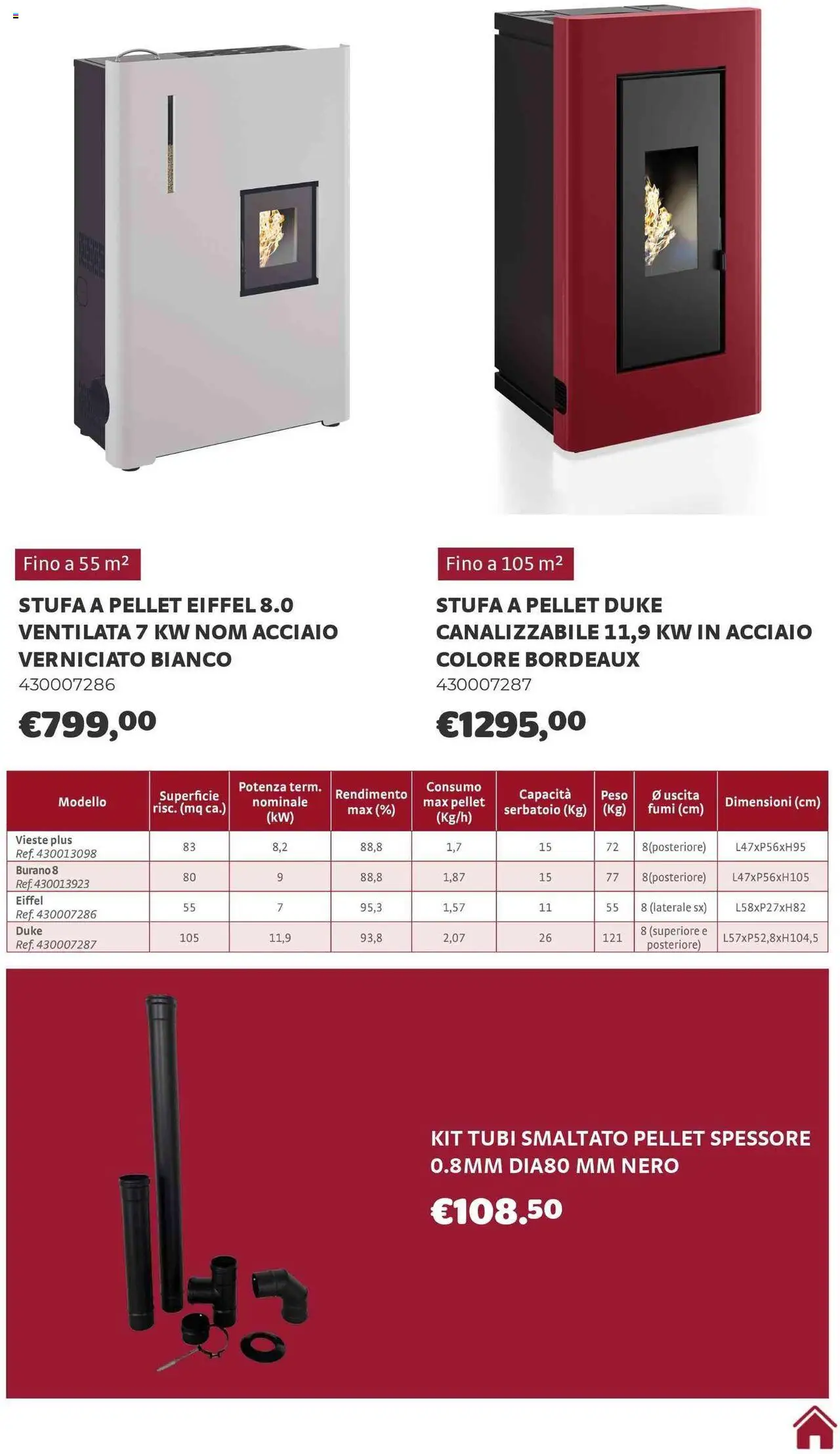 Volantino Brico Center del 01.10.2025 | Pagina: 21 | Prodotti: Pellet, Stufa a pellet, Stufa