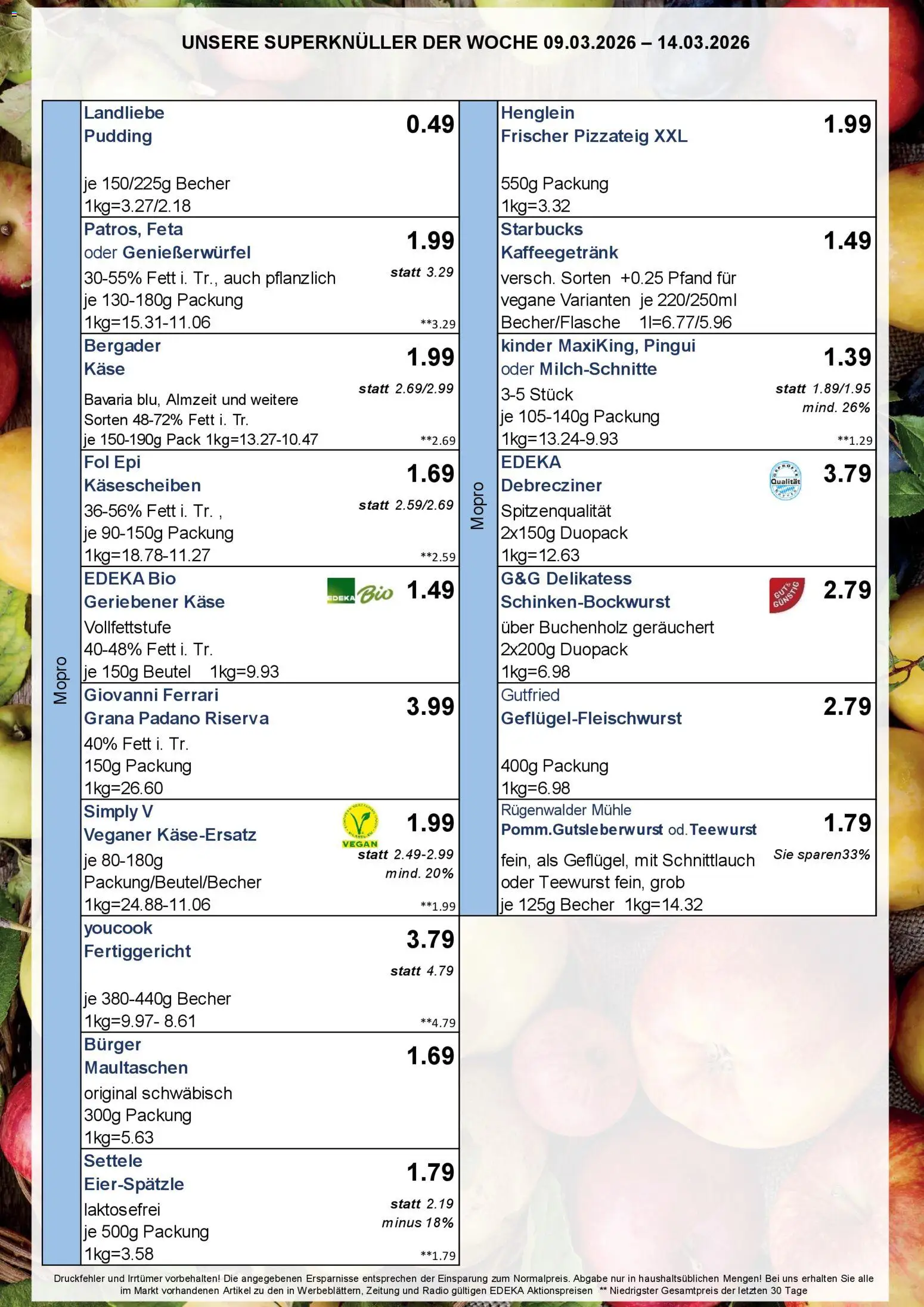 Simmel Bayern – gültig ab 09.03.2026 | Seite: 6 | Produkte: Mühle, Youcook, Feta, Pudding