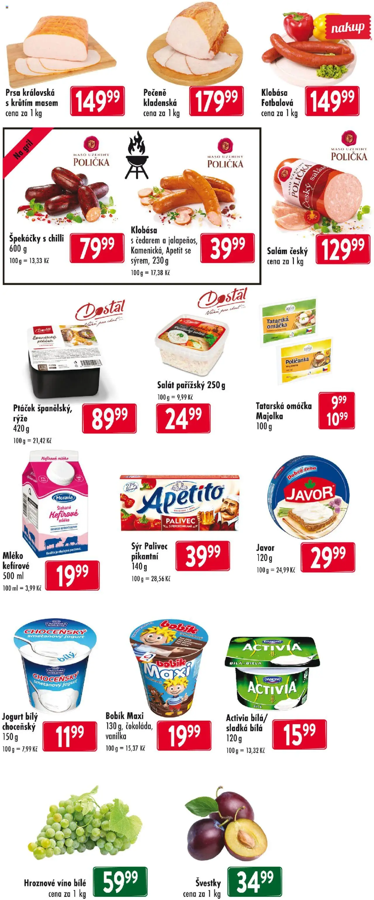 Astur & Qanto leták od 14.08.2025 | Strana: 2 | Produkty: Smetanový jogurt, Salám, Víno, Tatarská omáčka
