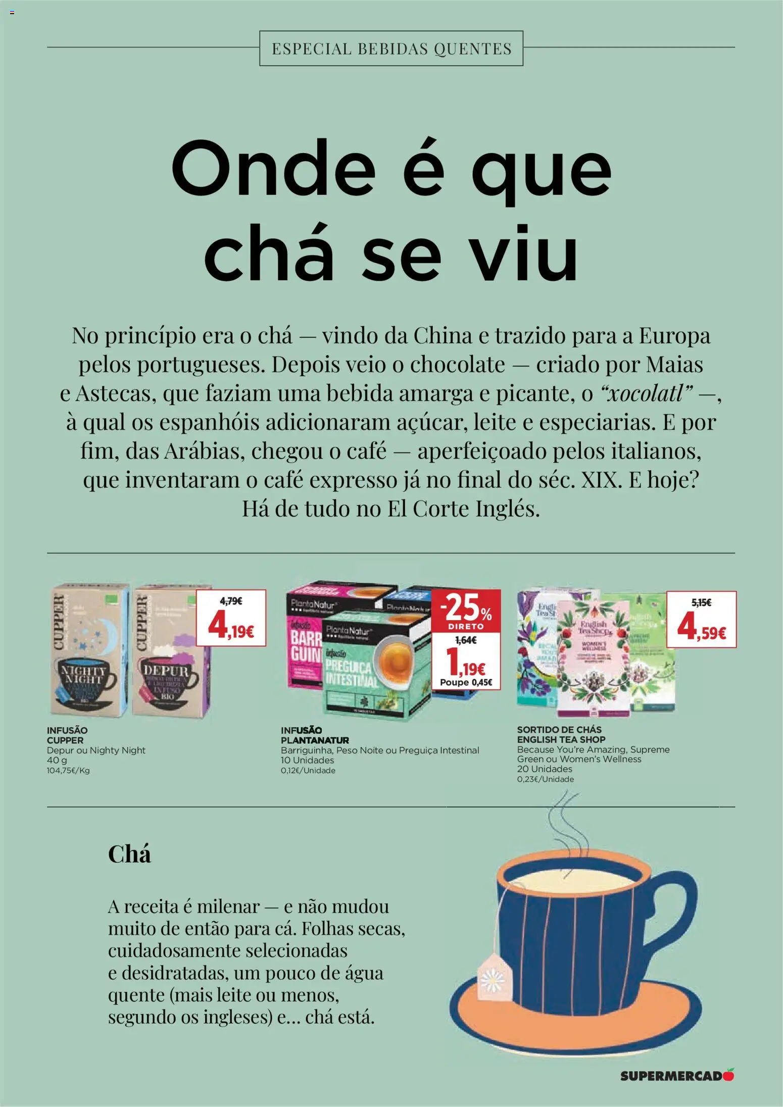 El Corte Ingles folheto │ válido de 30.01.2026 | Página: 13 | Produtos: Agua, Café, Chocolate, Bebida