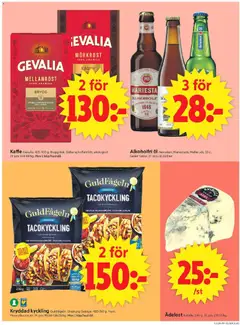 ICA Supermarket erbjudanden - Förhandsvisning av reklamblad från butik ICA Supermarket aktuell från 23.03.2026 | Sida: 13 | Produkter: Galler, Kaffe, Öl