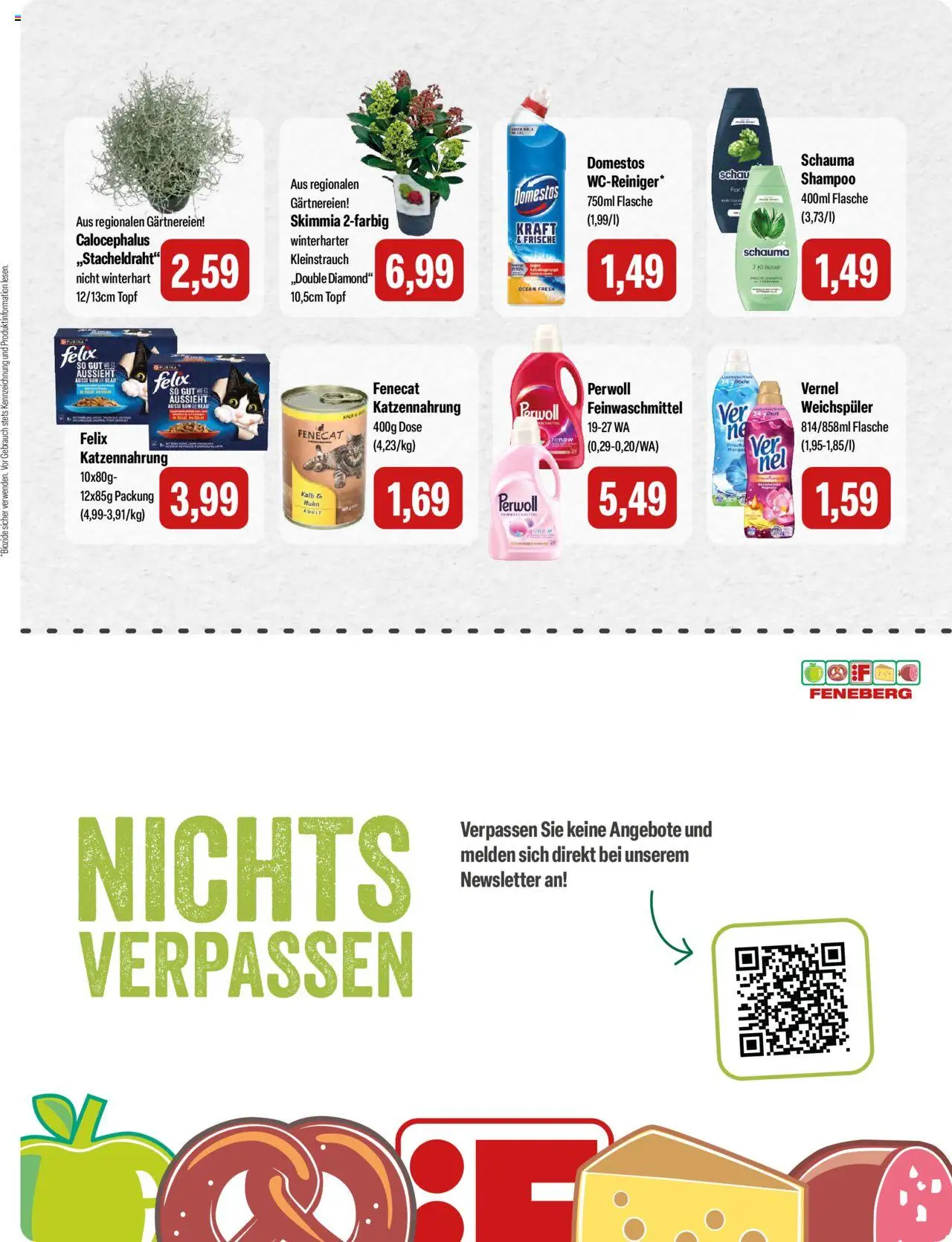 Feneberg Angebote – gültig ab 25.09.2025 | Seite: 15 | Produkte: Perwoll, Shampoo, Weichspüler, Vernel