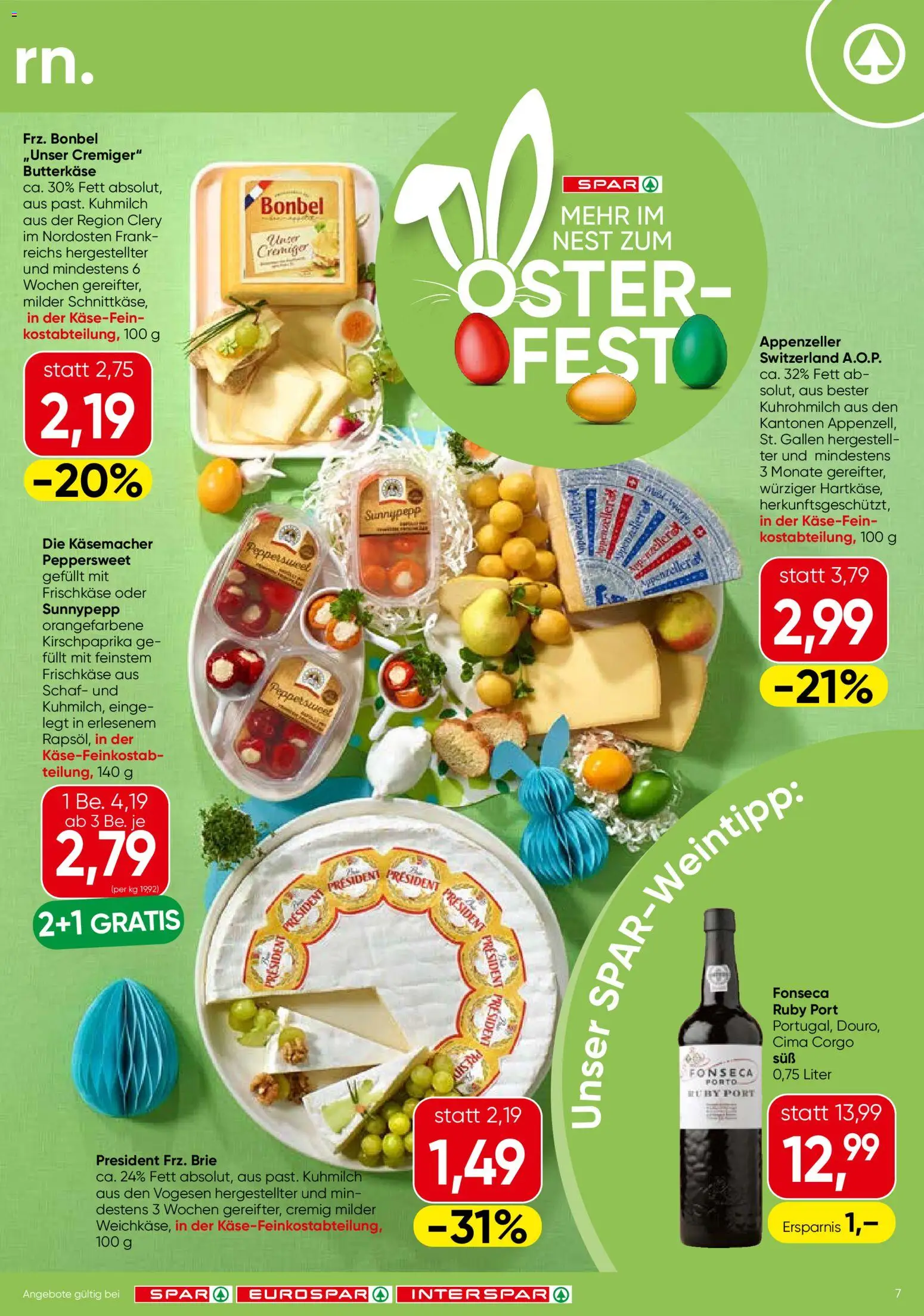 Spar Flugblatt - Niederösterreich gültig ab 31.03.2026 | Seite: 7