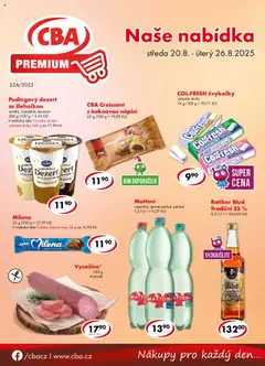 Náhled letáku CBA leták - Premium od 20.08.2025