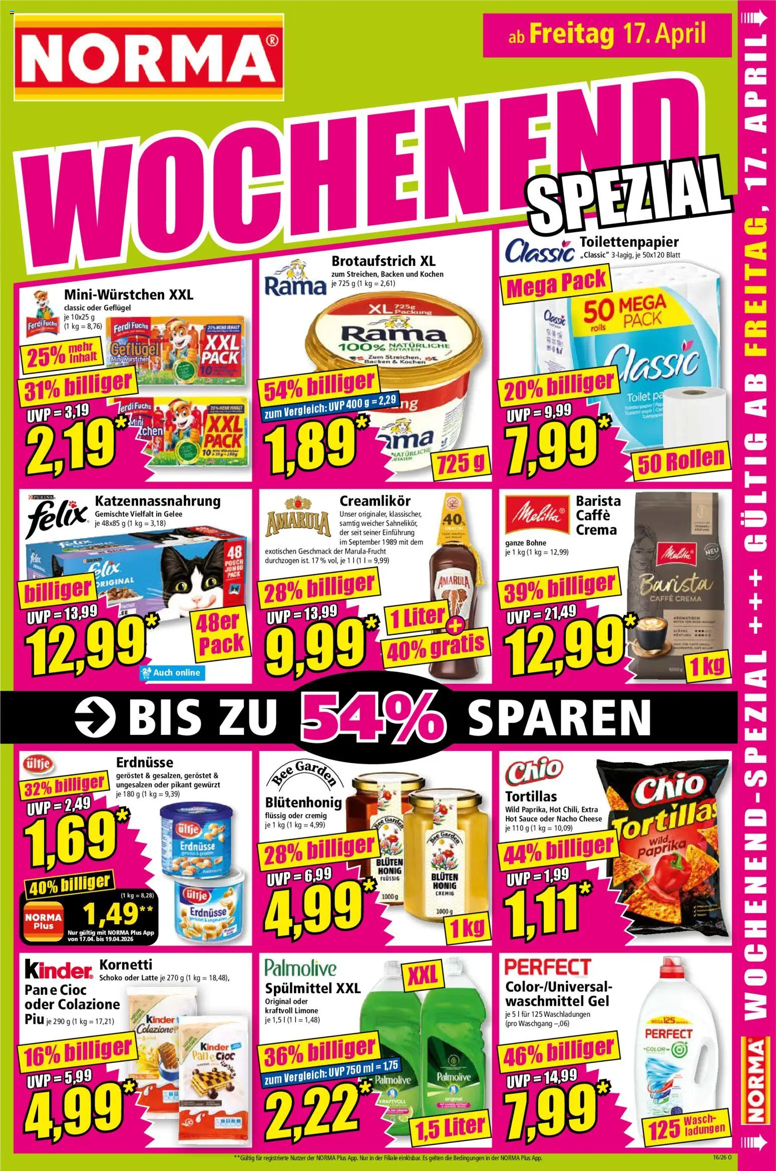 Norma Prospekt 	 – gültig ab 13.04.2026 | Seite: 17 | Produkte: Rama, Pane, Paprika, Waschmittel
