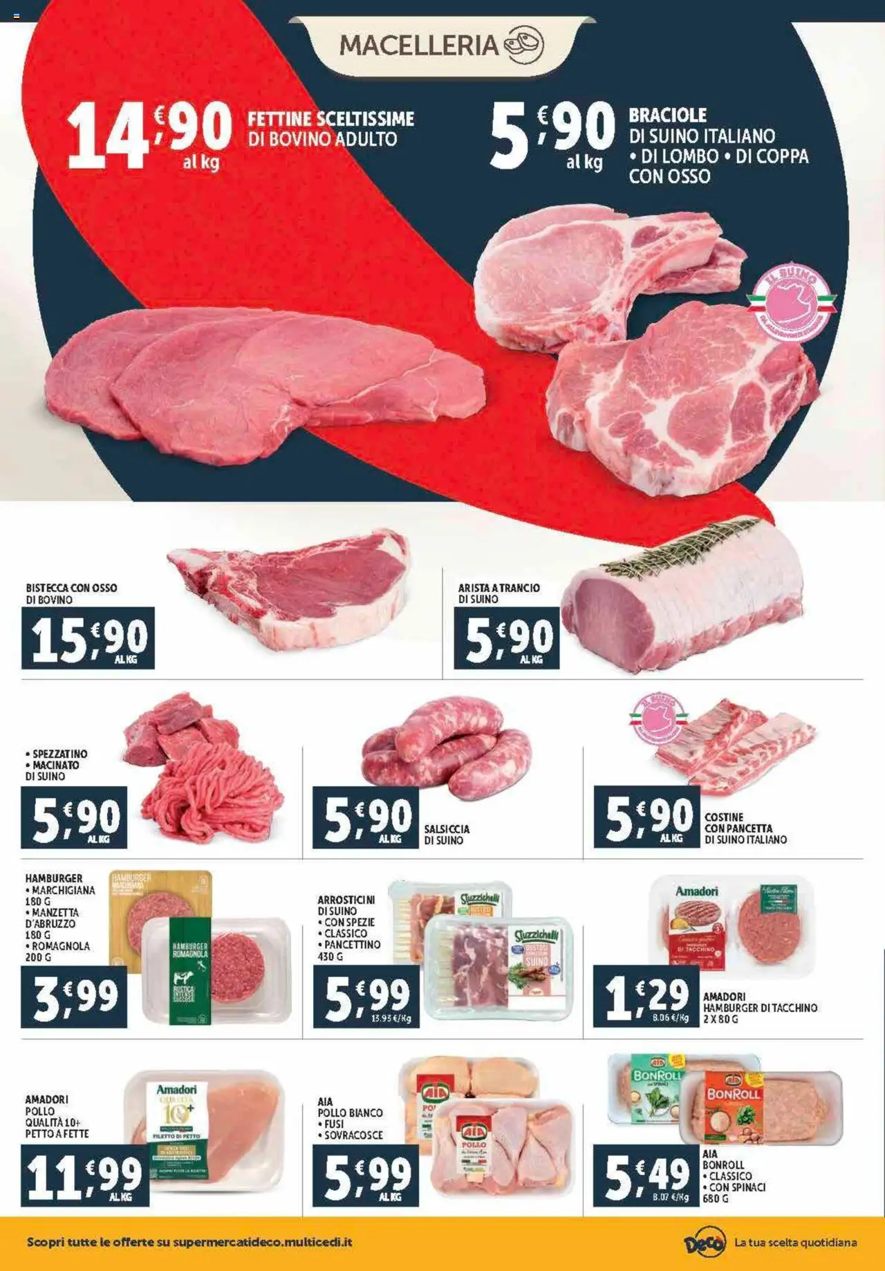Volantino Decò del 12.09.2025 | Pagina: 4 | Prodotti: Bovino, Pollo, Spezie, Suino