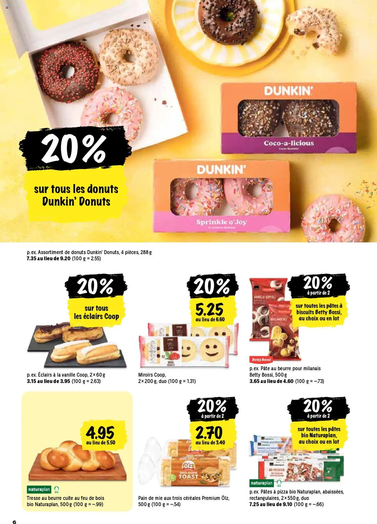 Coop - Les actions de la semaine – gültig ab 23.10.2025 | Seite: 6 | Produkte: Donuts, Butter, Pizza