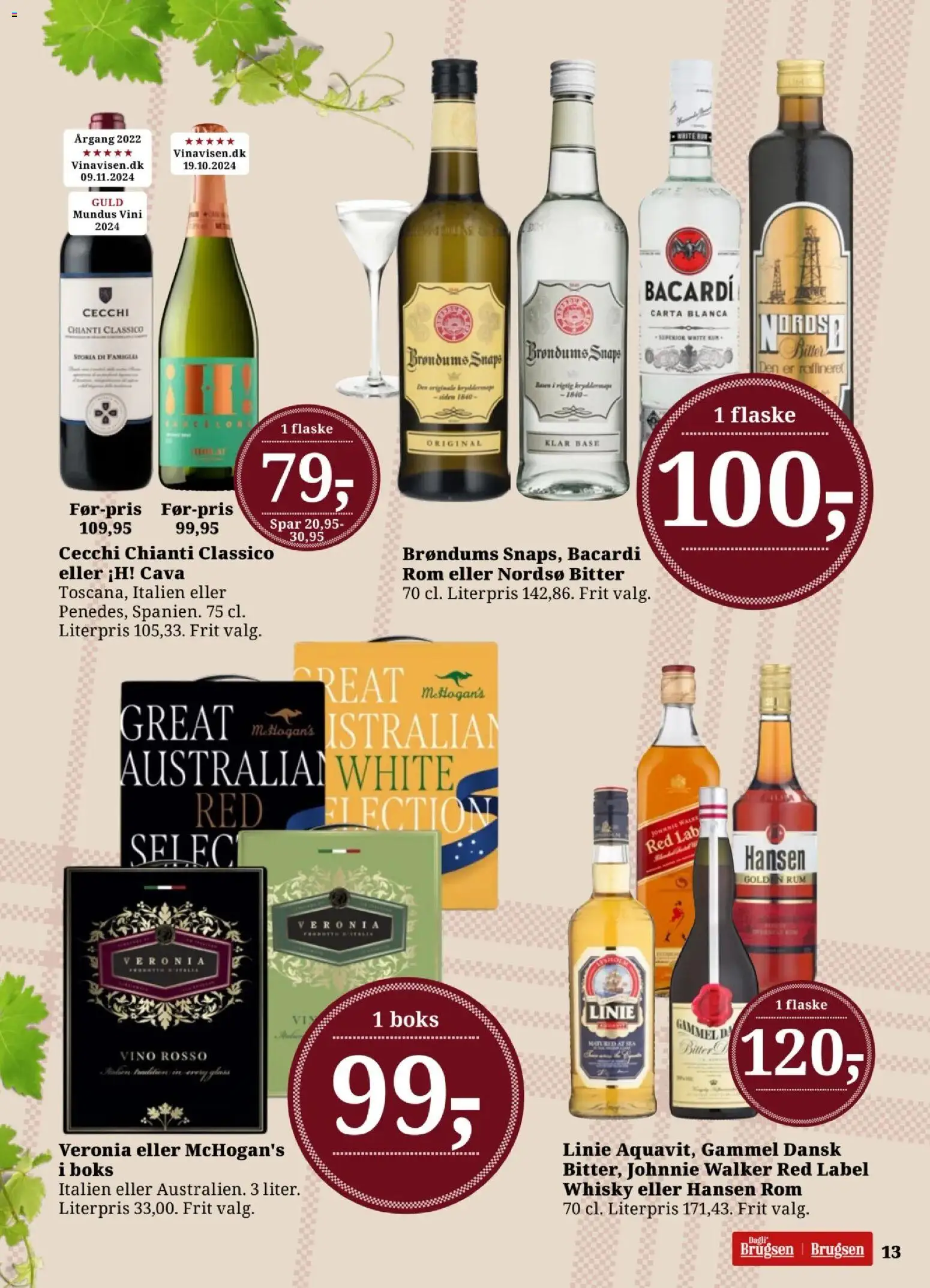 Dagli'Brugsen tilbudsavis – gyldig fra 07.11.2025 | Side: 13 | Produkter: Boks, Whisky, Rom