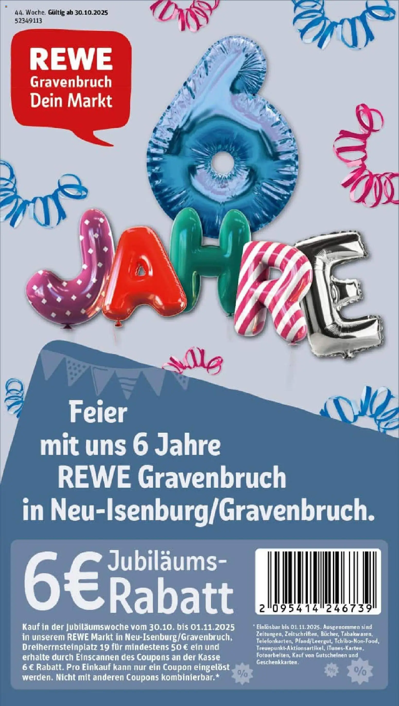 Rewe prospekt Neu-Isenburg / Gravenbruch	 – gültig ab 26.10.2025 | Seite: 1