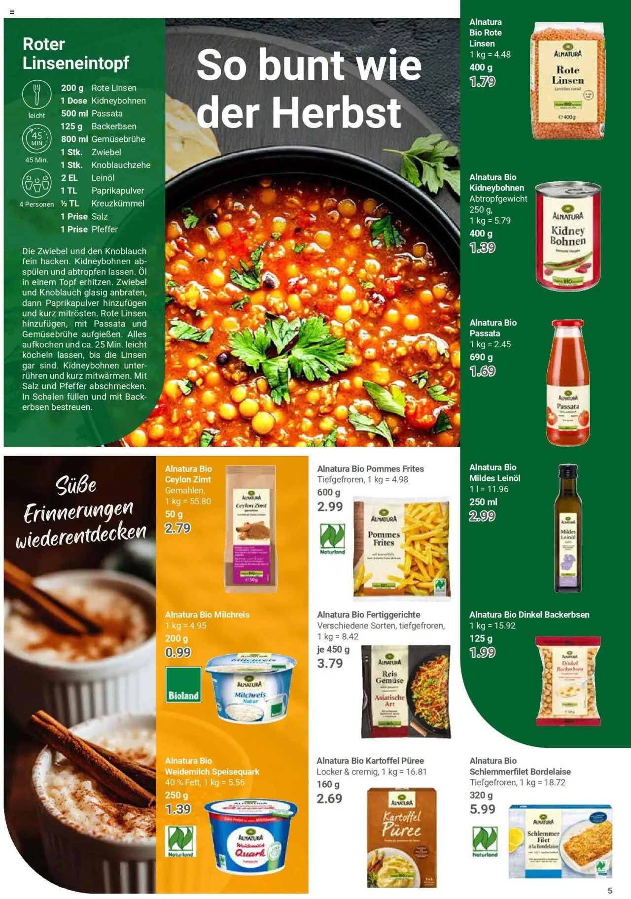 Globus prospekt Neutraubling	 – gültig ab 25.08.2025 | Seite: 5 | Produkte: Leinöl, Pommes, Pfeffer, Knoblauch