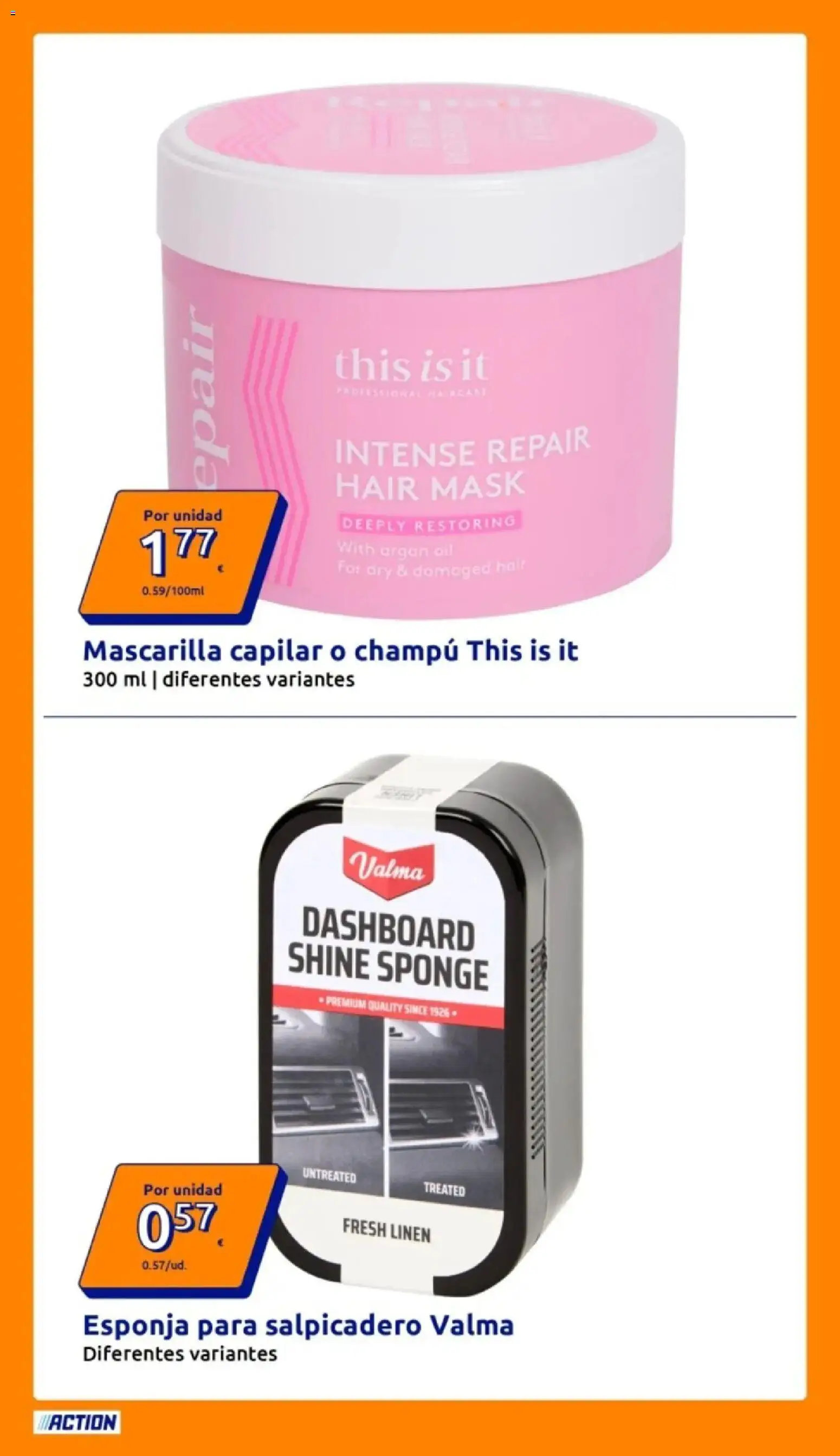 Action - Precios extremadamente bajos │ válido desde el 18.03.2026 | Página: 2 | Productos: Esponja, Champú