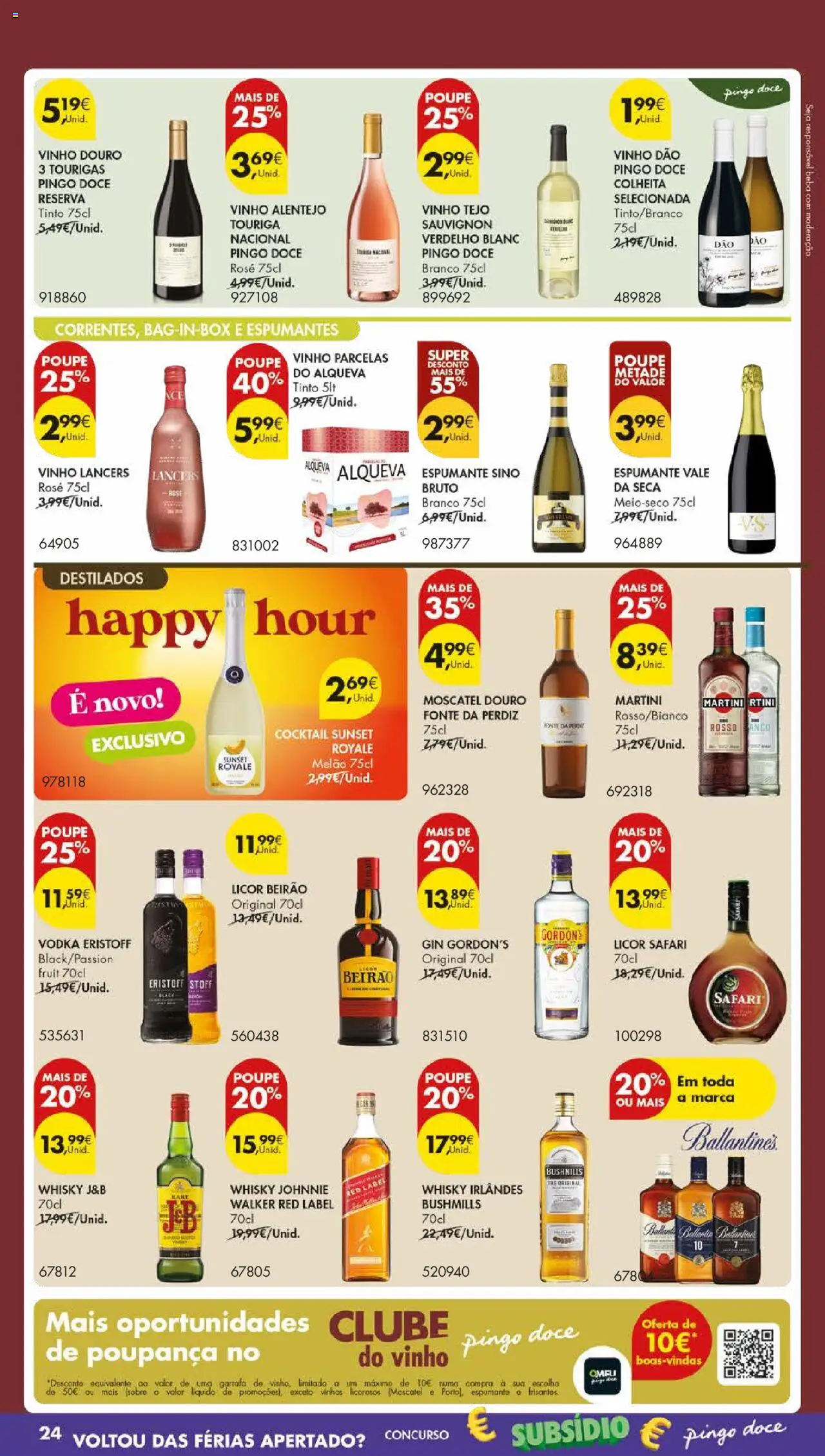 Pingo Doce folheto │ válido de 21.10.2025 | Página: 32 | Produtos: Espumante, Licor, Vinho, Melão