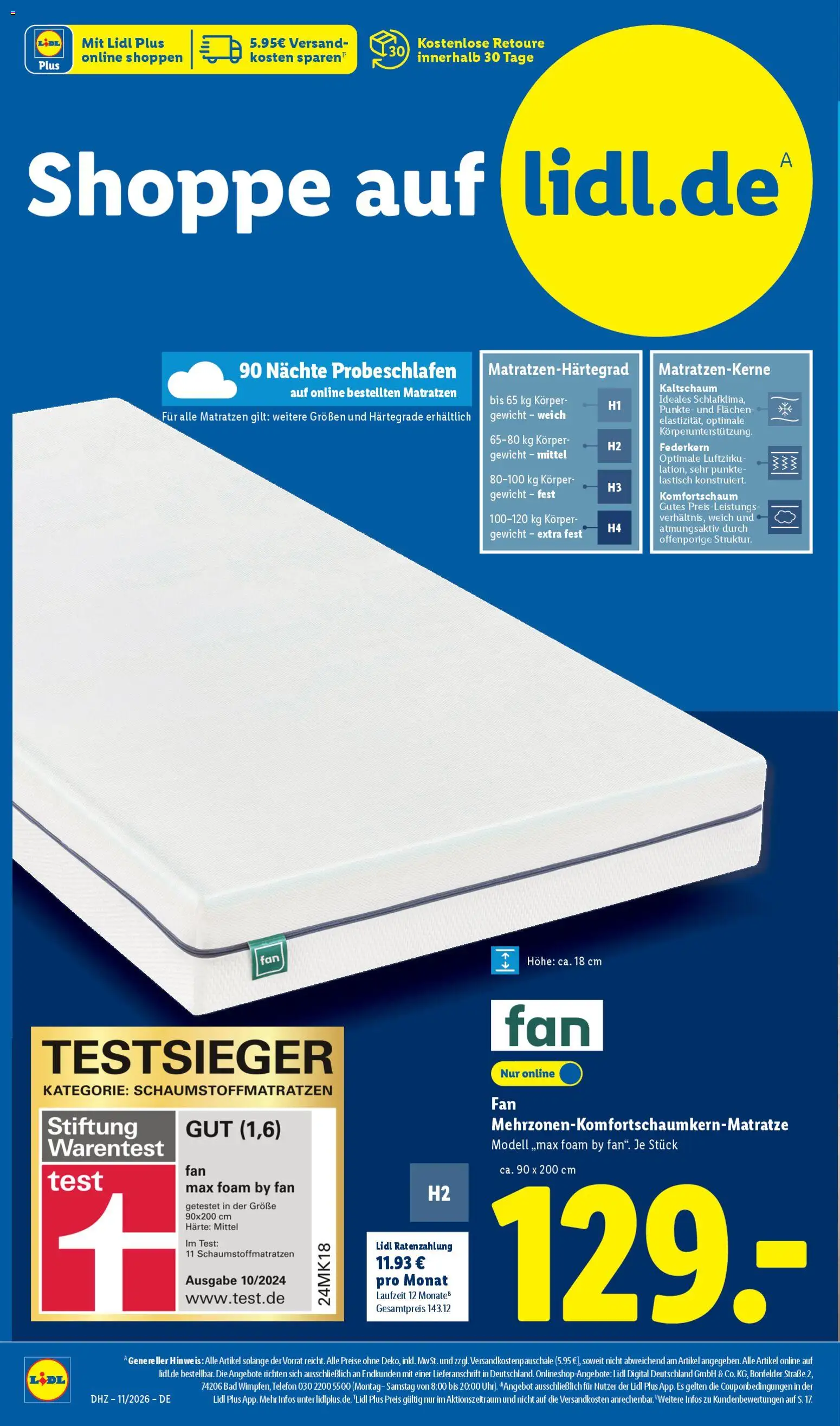 Lidl Německo leták od 09.03.2026 | Strana: 2 | Produkty: Test, Telefon