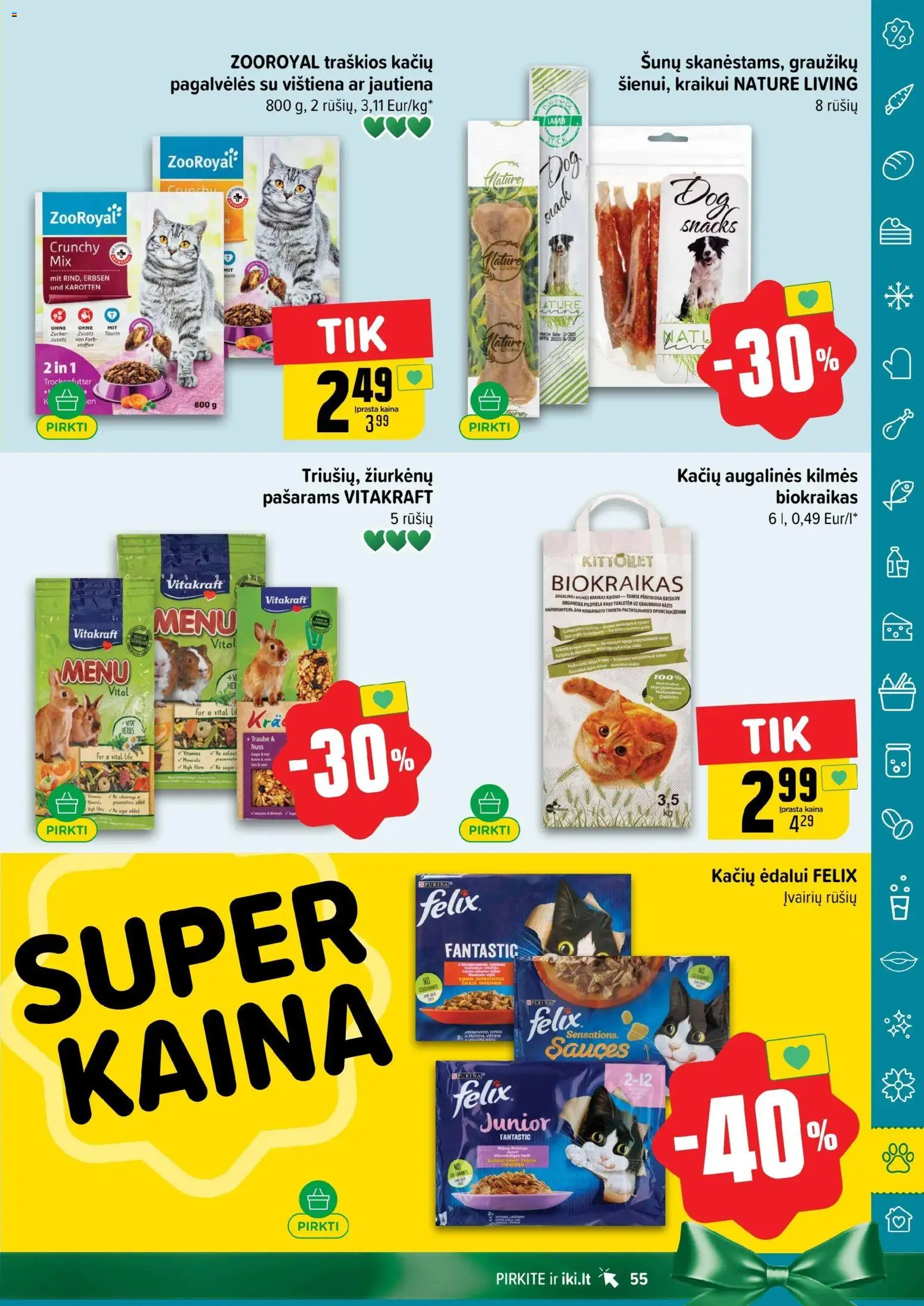 IKI akcijos nuo 03.11.2025 | Puslapis: 55 | Prekių: Vištiena, Jautiena