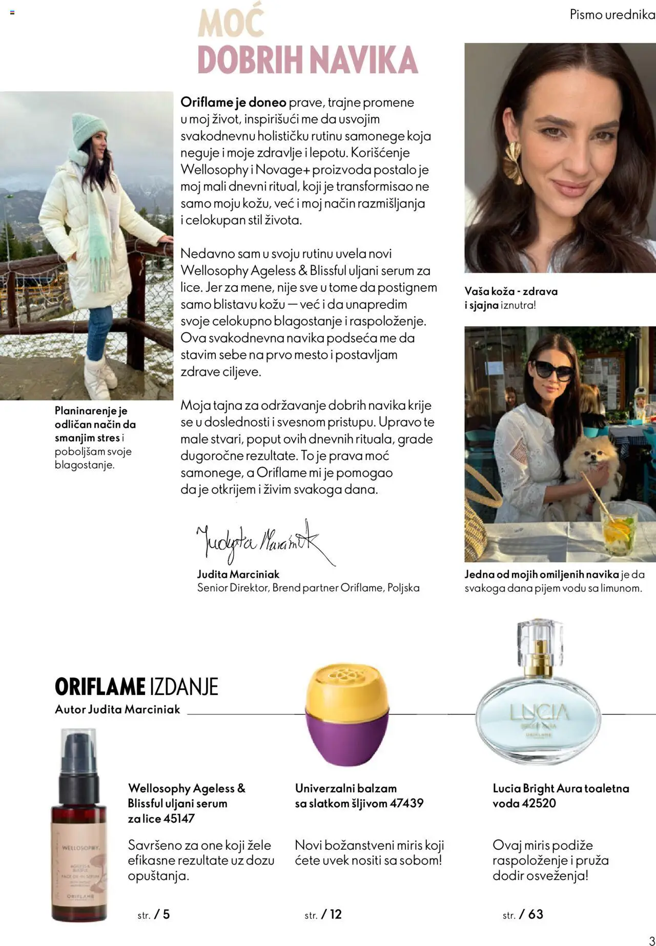 Oriflame katalog - važi od 08.10.2025 | Strana: 3 | Proizvode: Miris, Voda, Balzam
