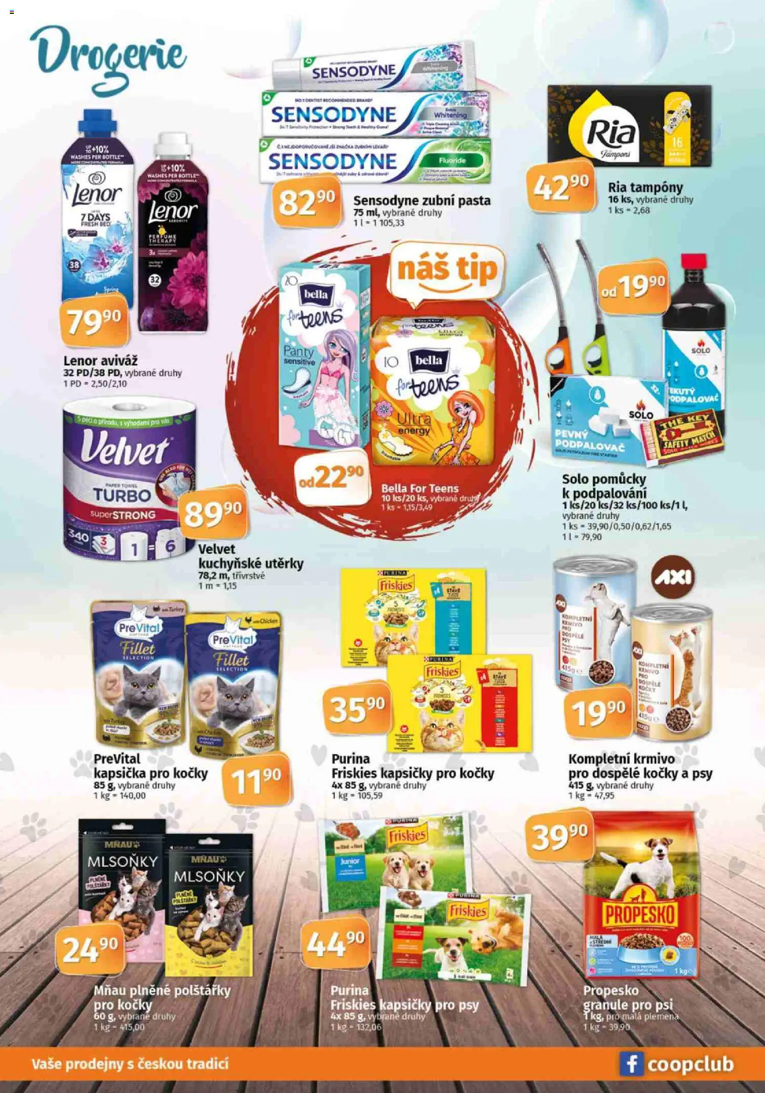 Konzum leták od 02.01.2026 | Strana: 8 | Produkty: Polštářky, Aviváž, Kuchyňské utěrky, Propesko