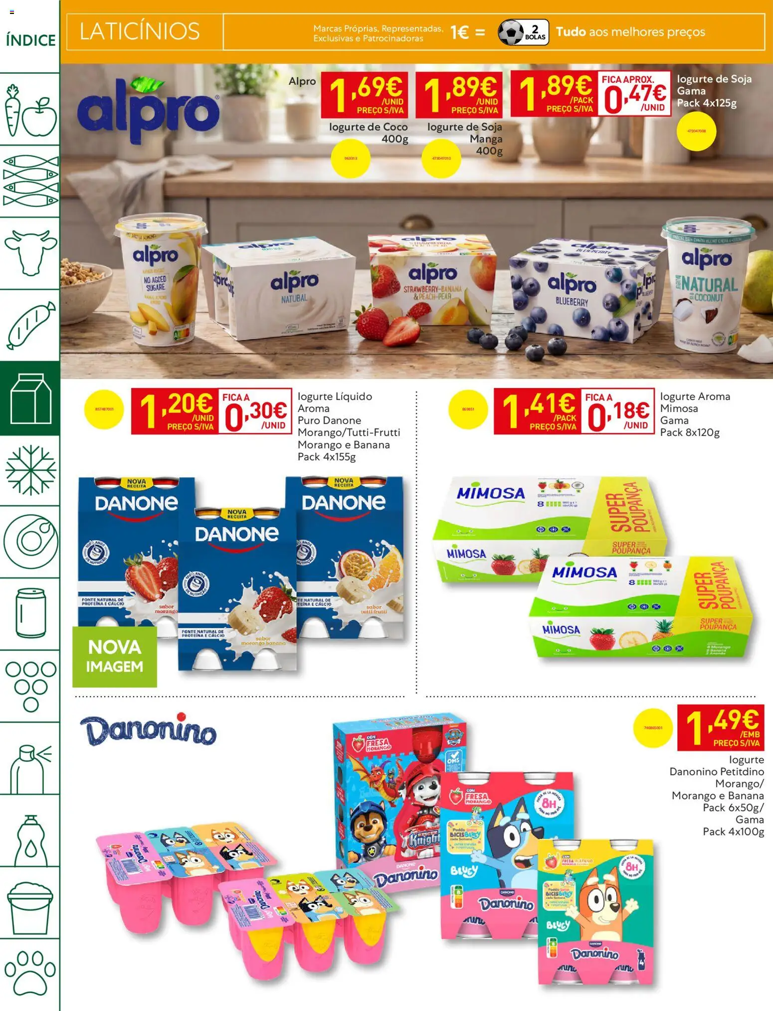 Recheio folheto │ válido de 21.04.2026 | Página: 16 | Produtos: Soja, Banana, Cálcio, Proteina