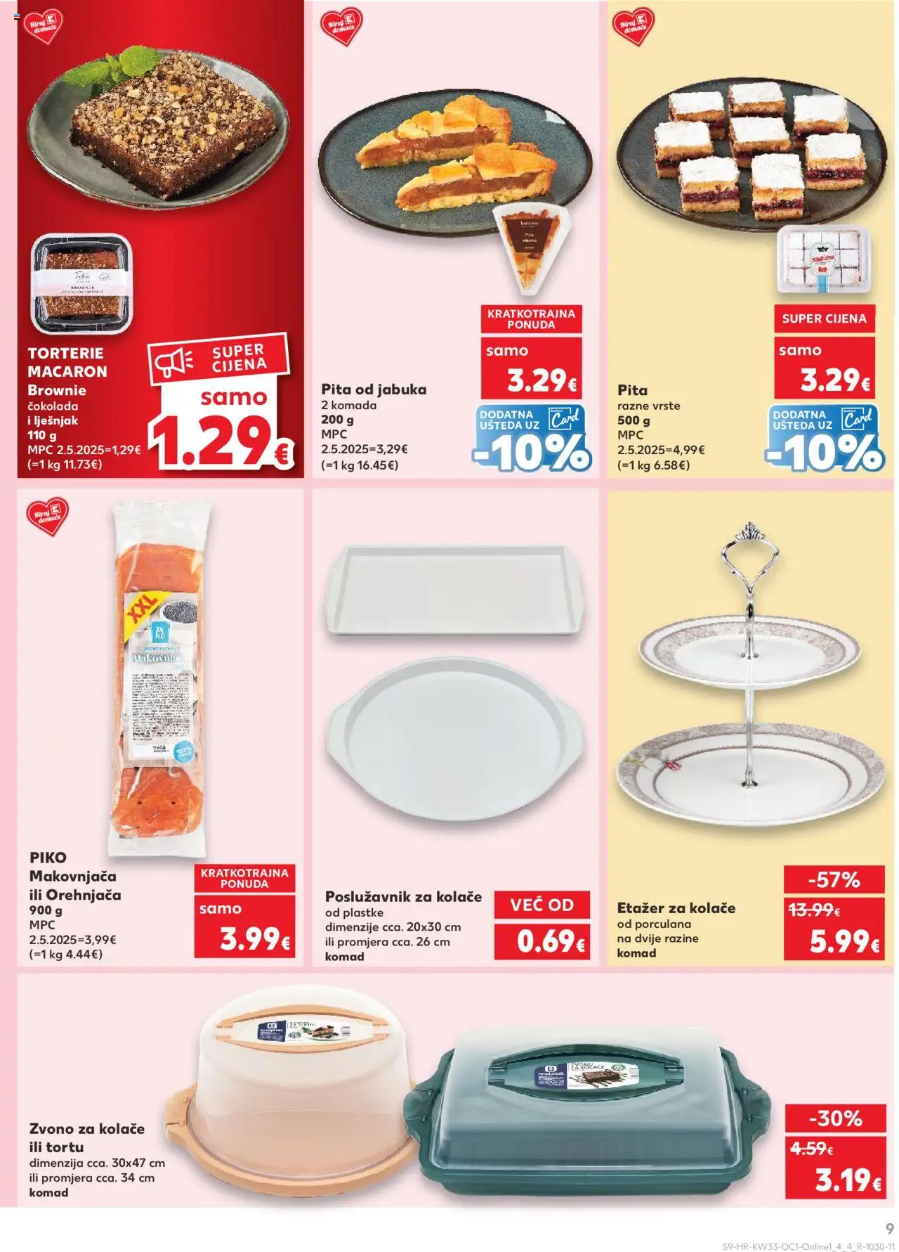 Kaufland katalog | vrijedi od 13.08.2025 | Stranica: 9 | Proizvodi: Čokolada, Pita, Lješnjak, Jabuka