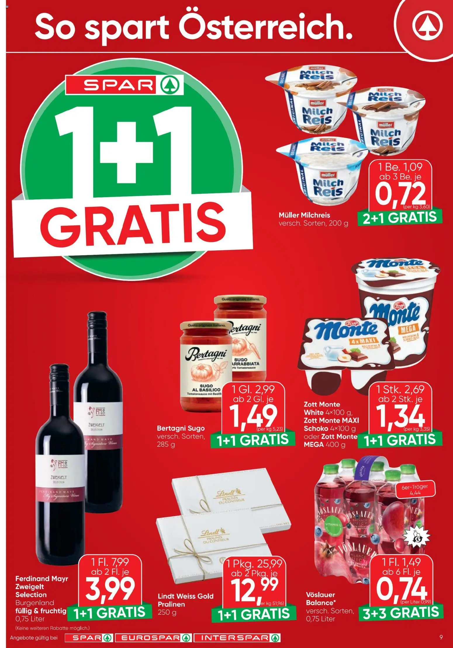 Spar Flugblatt gültig ab 11.12.2025 | Seite: 9