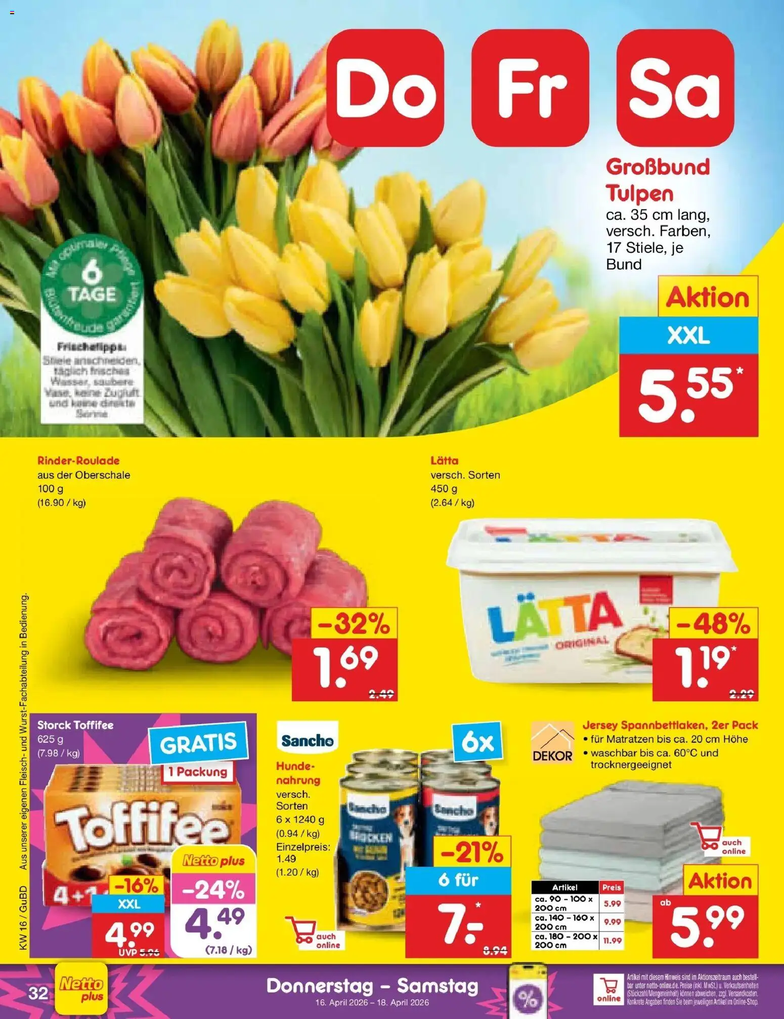 Netto Marken-Discount Prospekt Augustusburg	 – gültig ab 13.04.2026 | Seite: 54 | Produkte: Wasser, Toffifee, Lätta, Fleisch