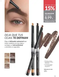 Vista previa Delineador de cejas, fórmula cremosa que perfila y define fácilmente, resistente al agua, no se difumina ni desaparece, 0,28 g válido desde el 01.11.2025 | Página: 81 | Productos: Delineador, Té, Delineador de cejas
