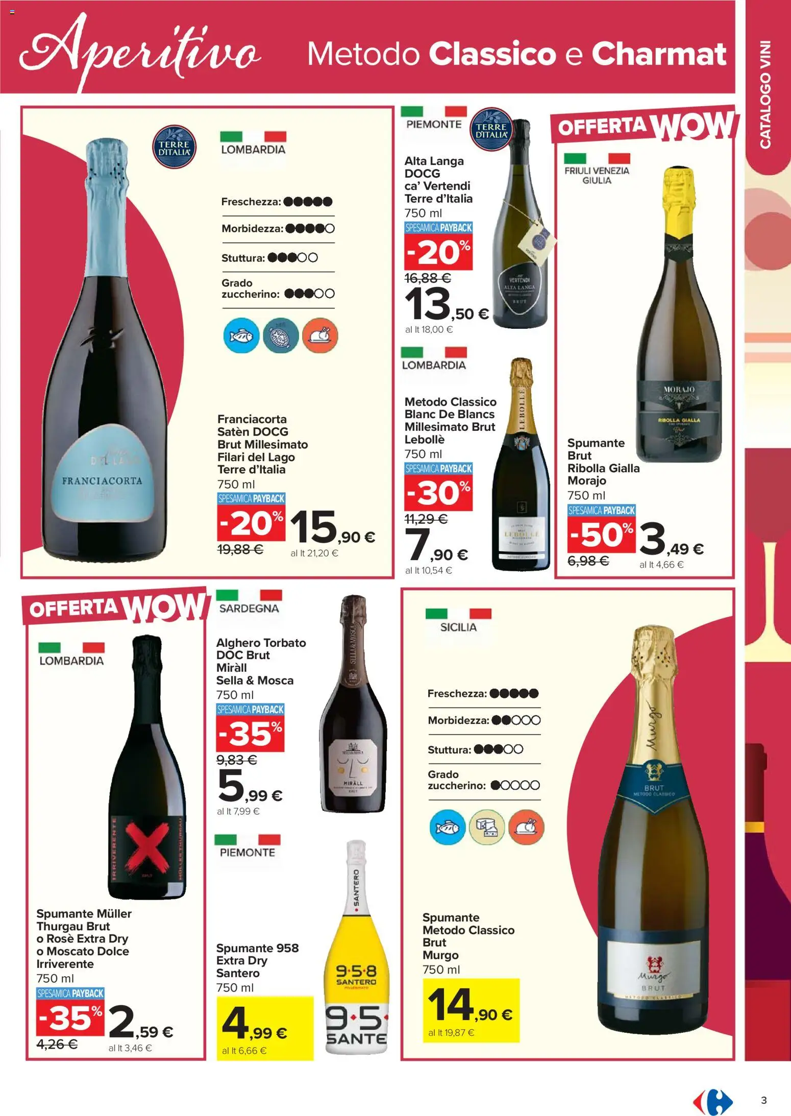 Volantino Carrefour del 17.02.2026 | Pagina: 3 | Prodotti: Spumante, Aperitivo