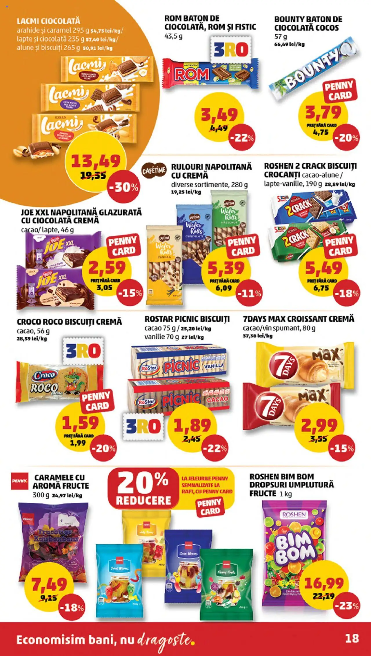 Noul catalog PENNY – valabil de la 15.10.2025 | Pagină: 18 | Produse: Arahide, Fistic, Fructe, Caramele