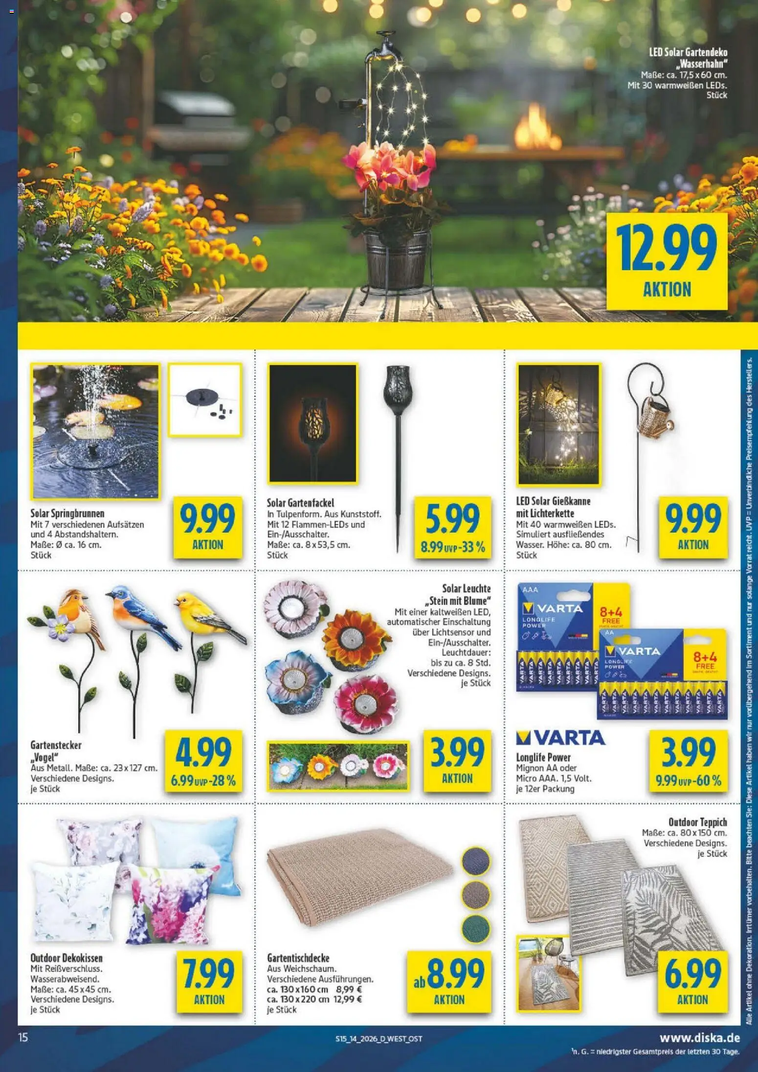 Diska - Diska Angebote Bayern KW14 – gültig ab 30.03.2026 | Seite: 15 | Produkte: Teppich