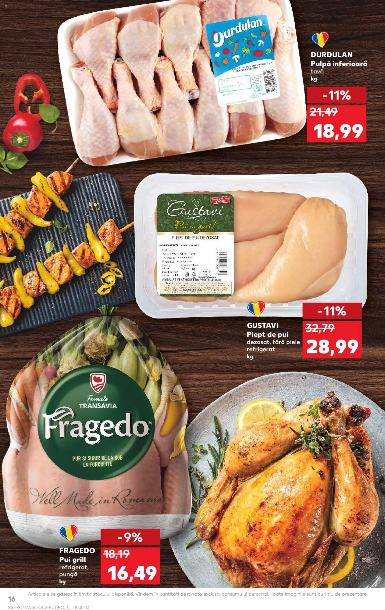 Kaufland RO akciós ujság - amely érvényes a következő dátumtól: 04.02.2026 | Oldal: 16 | Termékek: Grill