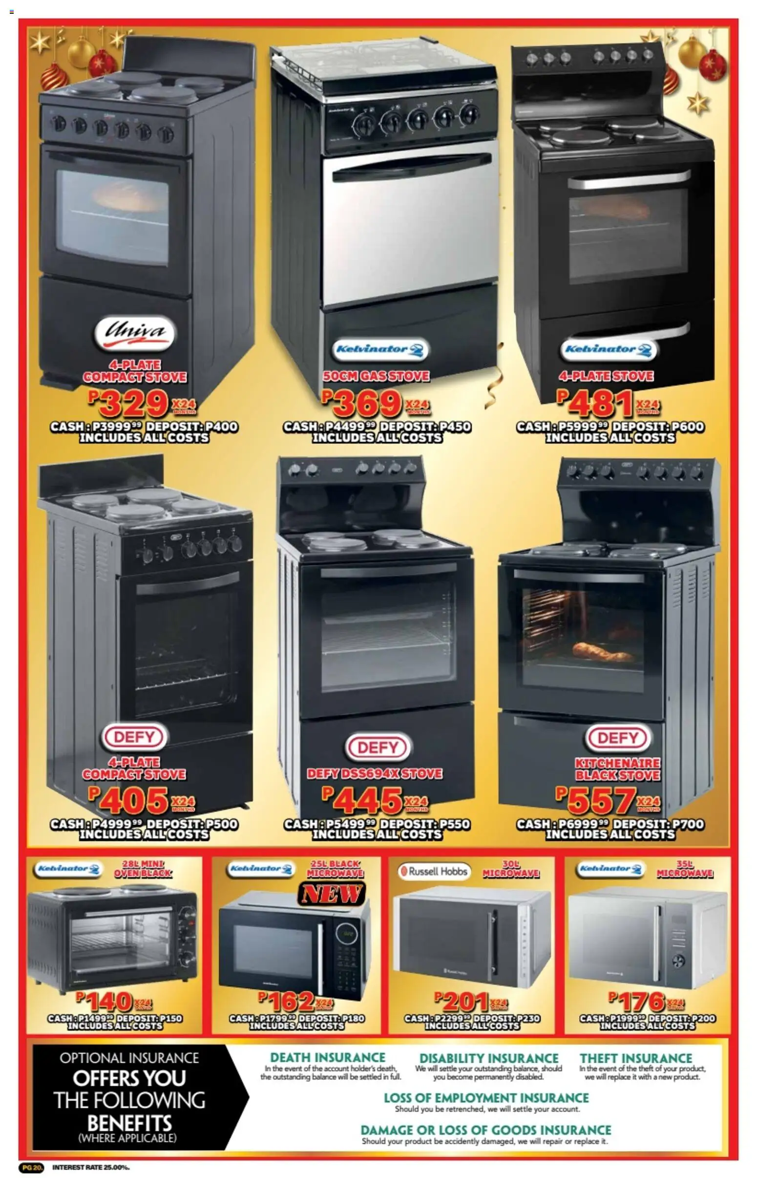 New Lewis Stores catalogue – valid from 10.11.2025 | Page: 20 | Products: Oven, Stove, Microwave, Gas stove